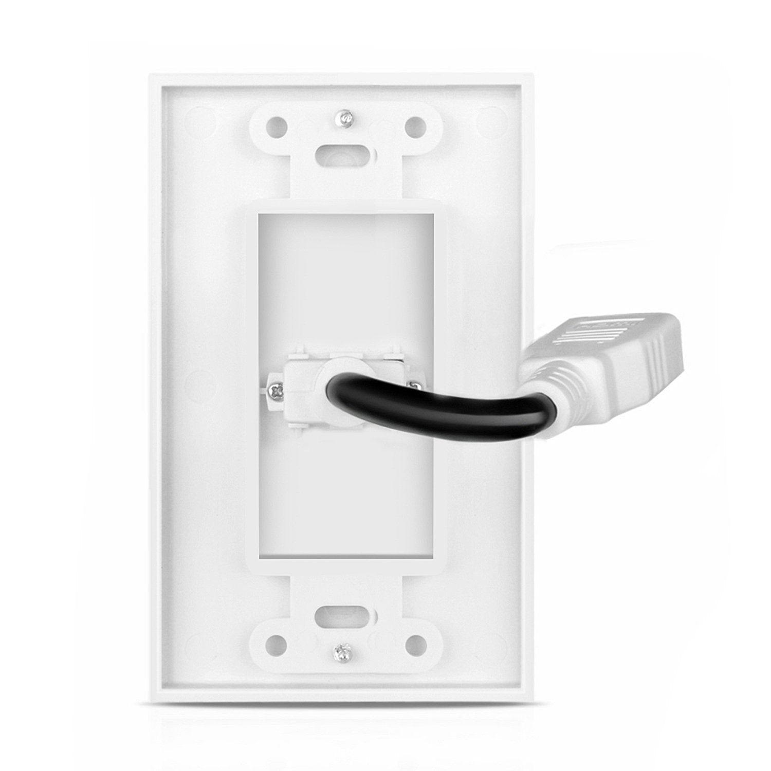 Tnp Hdmi Wall Plate   Dual (1 Port) 2 Pack Hdmi Socket Plug Jack Outlet Decorative Face Cover Mount Panel With 4K Uhd Arc Ethern