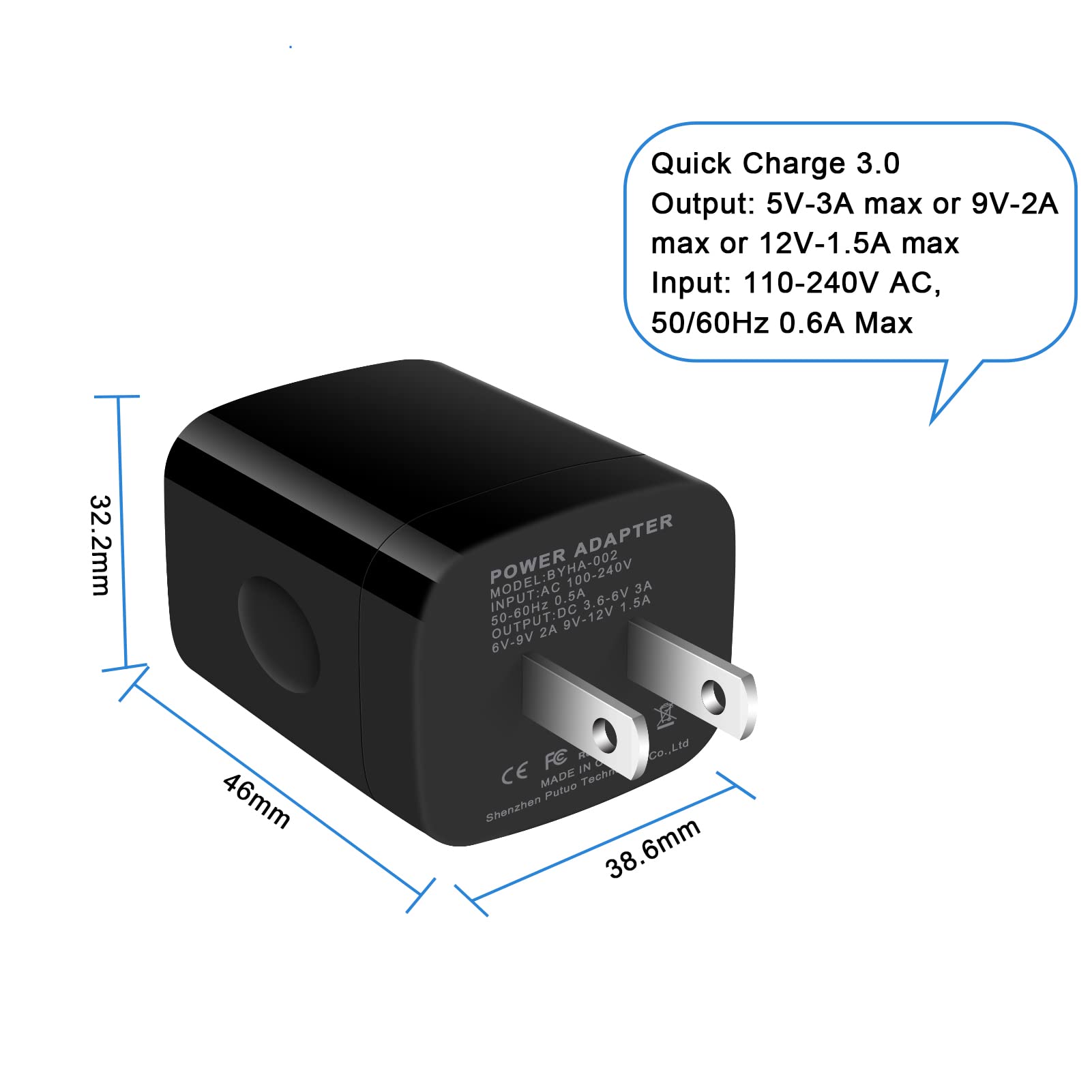 Orsunday Quick Charge 3.0 Fast Charger Compatible Motorola Moto G10 G9 G8 G7 Power Plus Play, Edge/G Power/Stylus/Razr/One 5G Ac