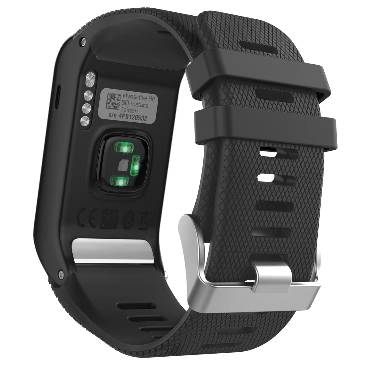 Moko Watch Band Compatible With Garmin Vivoactive Hr, Soft Silicone Replacement Watch Band Only For Garmin Vivoactive Hr Sports 