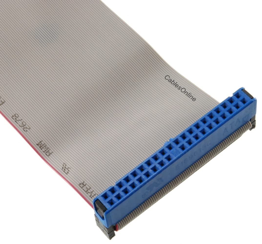 Cablesonline, 24 Inches 40 Pin/80 Wires Ultra Ata 2 Drive 3 Connectors Ide Ribbon Cable, Fi U02