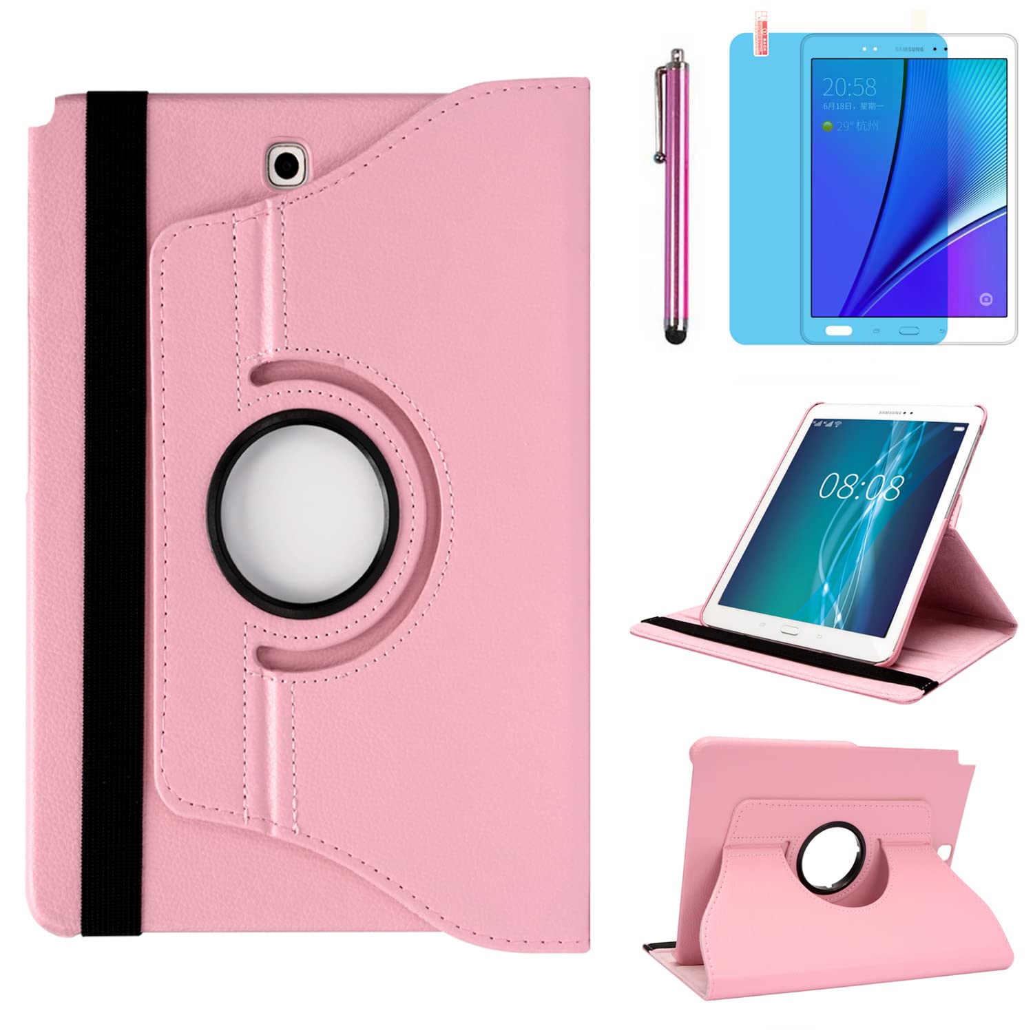 Case For Samsung Galaxy Tab A 8.0 Inch 2015 (Sm T350 T351 T355 Sm P350 P355)   360 Degree Rotating Stand Case Smart Protective C