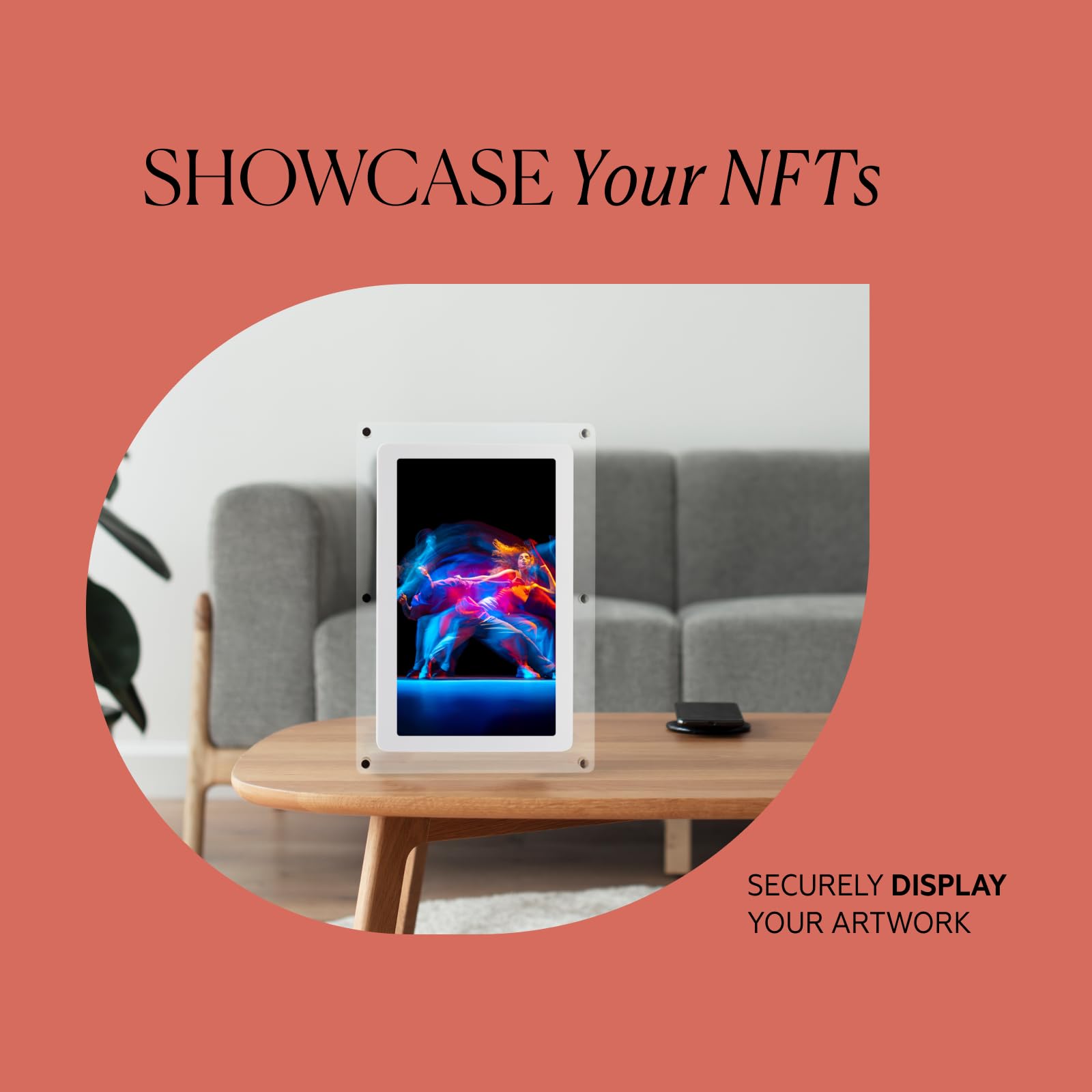 Canvia Kinetic Digital Art Frame   Smart Picture Frame To Play Full Hd Video, Photo, Or Images On Loop   Acrylic Frame, 4 Gb Mem