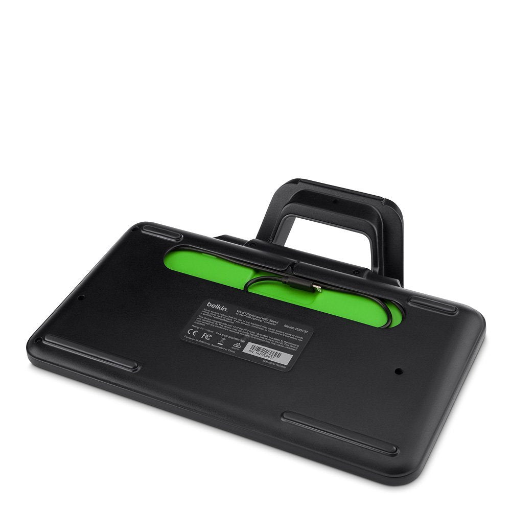 Belkin B2B130 Wired Tablet Keyboard With Stand And Lightning Connector For Ipad