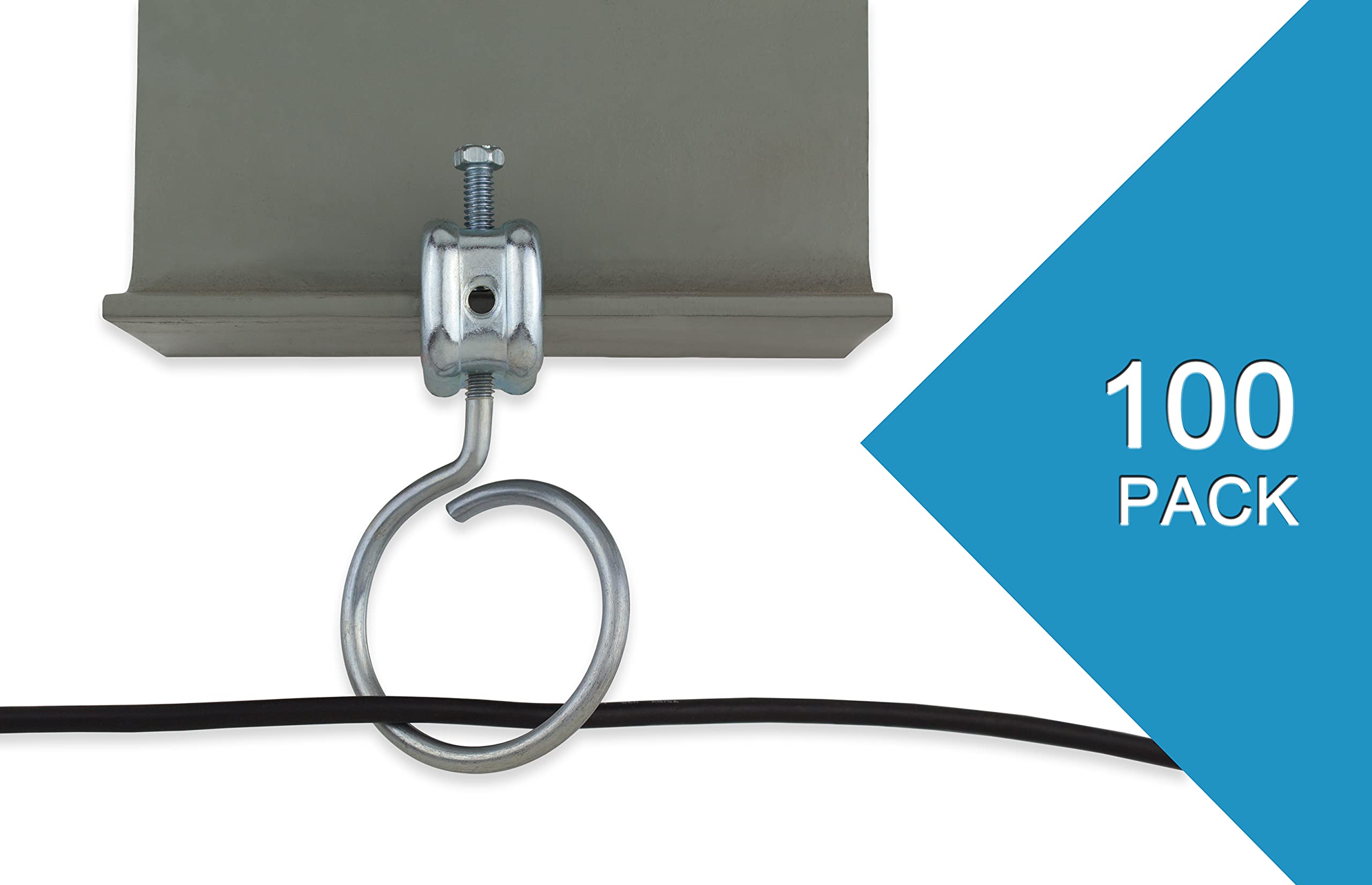 Prime Cable Management   Cable & Wire Support Heavy Duty 2 Inch Diameter   1/4 In   20 Machine Threaded Bridle Rings, Cable Ring