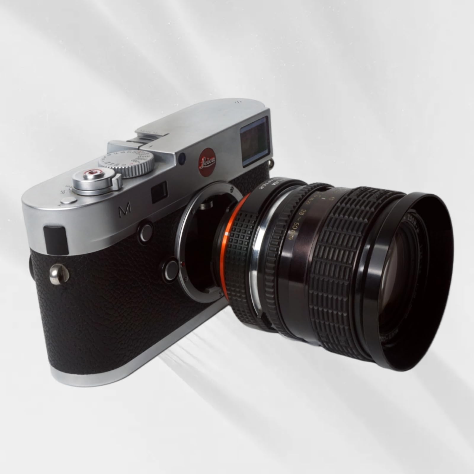 Pholsy Lens Mount Adapter With 6 Bit Coding Compatible With Olympus Zuiko Om Lens To Leica M Mount Camera Body Om To Leica M