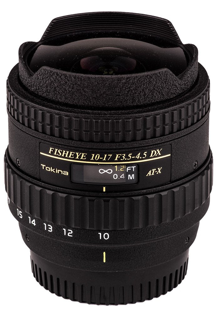 Tokina Atxaf107Dxn 10 17Mm F/3.5 4.5 Af Dx Fisheye Lens For Nikon Digital Slr, Black