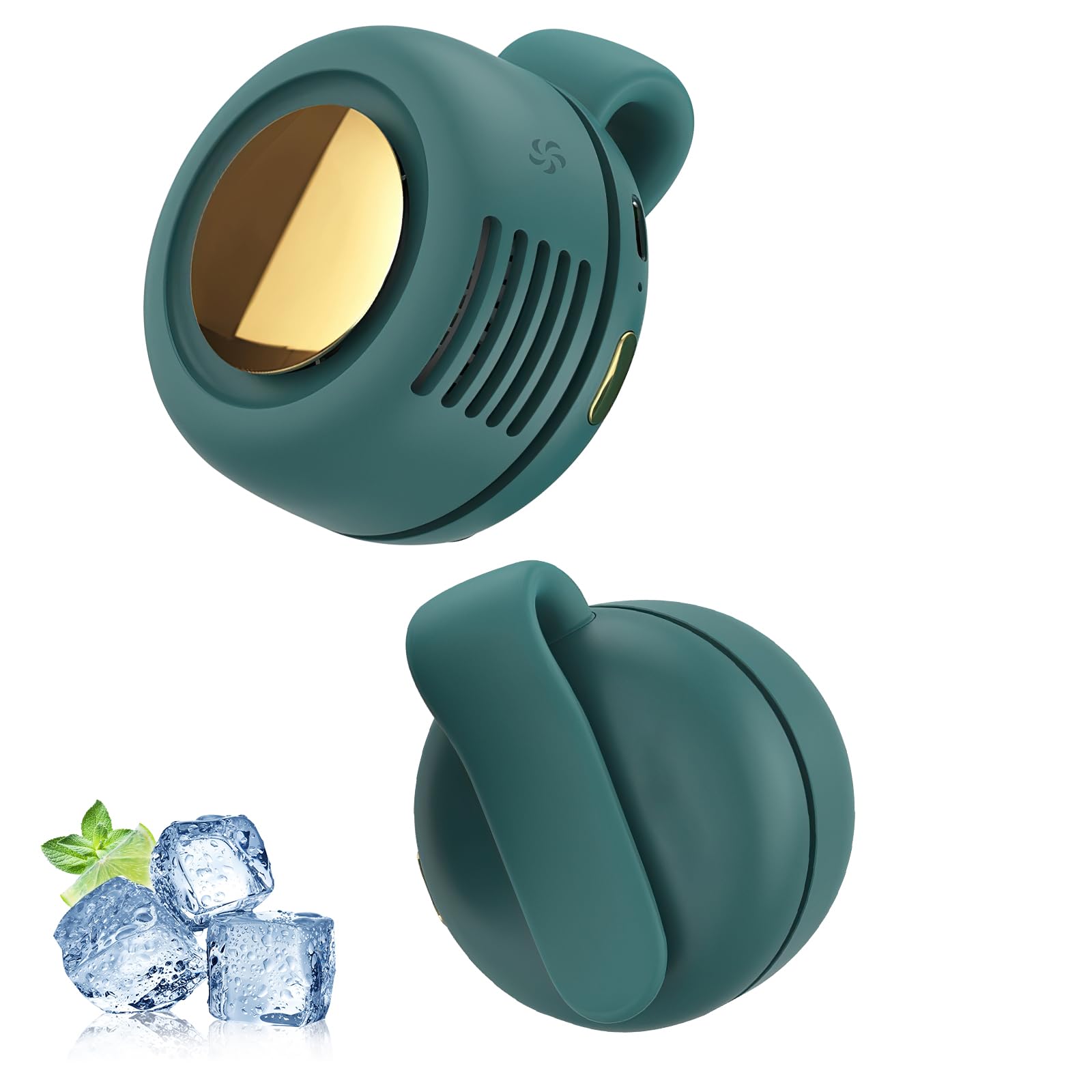 Enterlent Portable Silent Mini Bladeless Electric Fan,Mini Whirlwind Fan For Waist Clip Fan(3-Speed),Hands-Free Neck Fan Suitabl