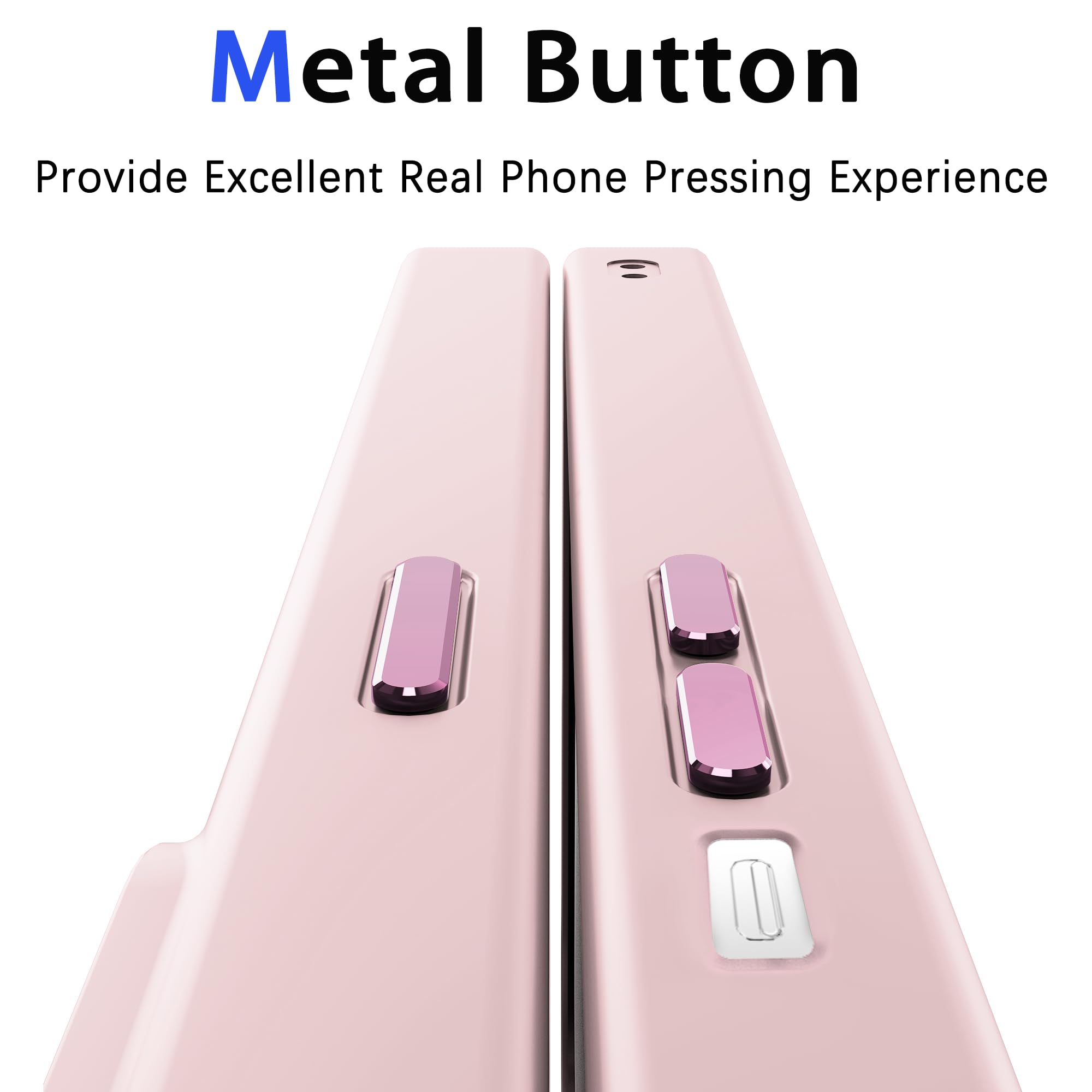 2024 Magnetic For Iphone 16 Case [Anti Yellowing] [Military Grade Protection] Shockproof Clear Hard Back Slim Case   Pink