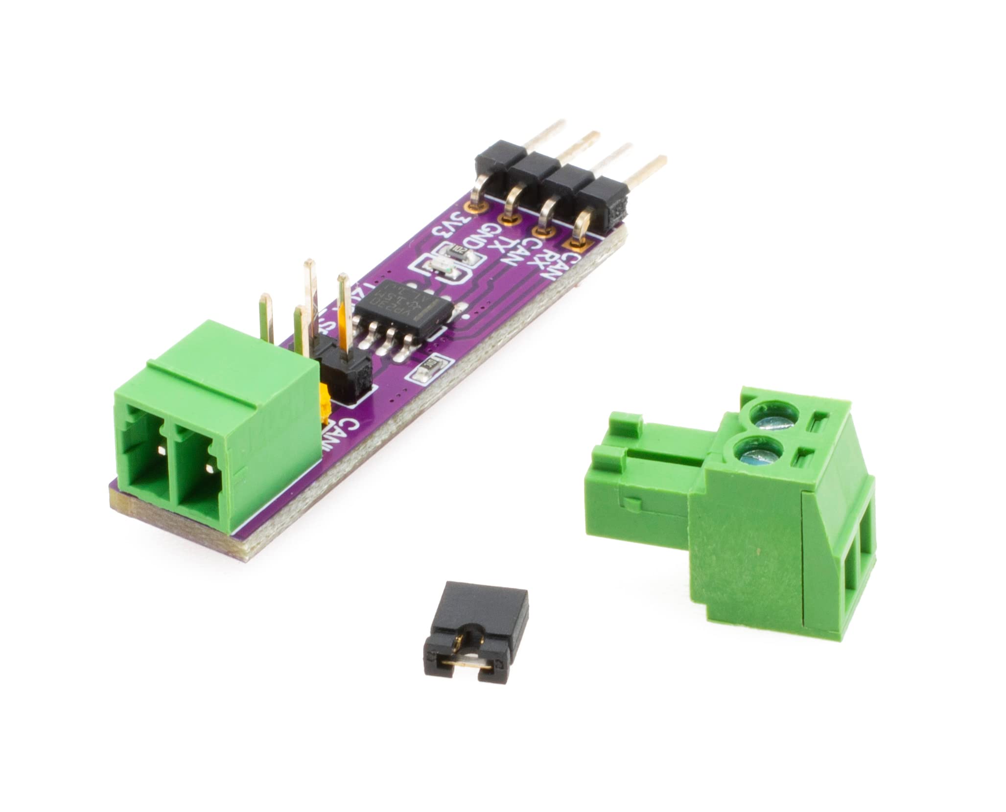 Xicoolee Can Hat Sn65Hvd230 Can Bus Transceiver Module Stably Long Distance Communication Functions Communication Module Single