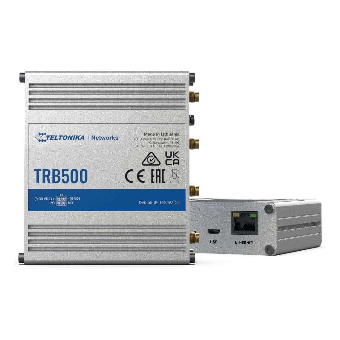 Teltonika Trb500000000 Model Trb500 Industrial 5G Gateway; Speeds Of Up To 1 Gbps; Auto Apn; 2X Inputs/Outputs; For Use In Europe, Middle East, Africa, Oceania, Brazil; Not For Use In Usa