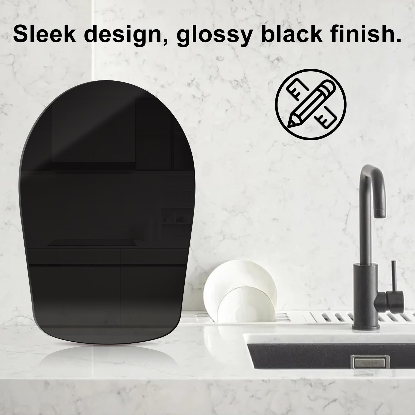 Siudangka Sliding Mat Compatible With Kitchenaid Mixer 5 8 Qt Stand Mixer, Convenient Appliance For Kitchen Appliances, Acrylic