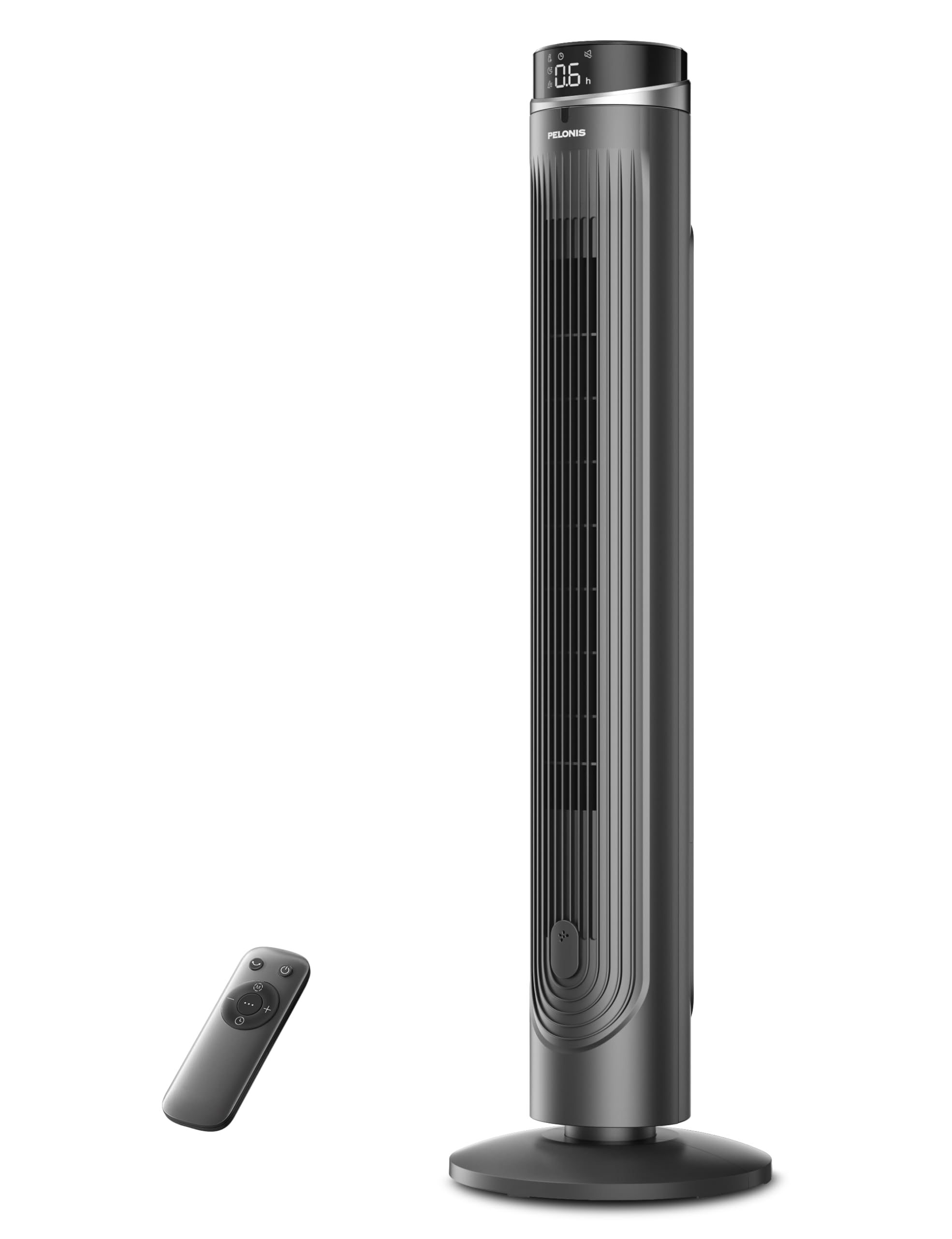 PELONIS 42-Inch Tower Fan for bedroom, Standing Fan with 90 Oscillation, 28ft/s, 5 Speeds & 4 Modes, Eco Mode, 12H Timer, 23dB Q