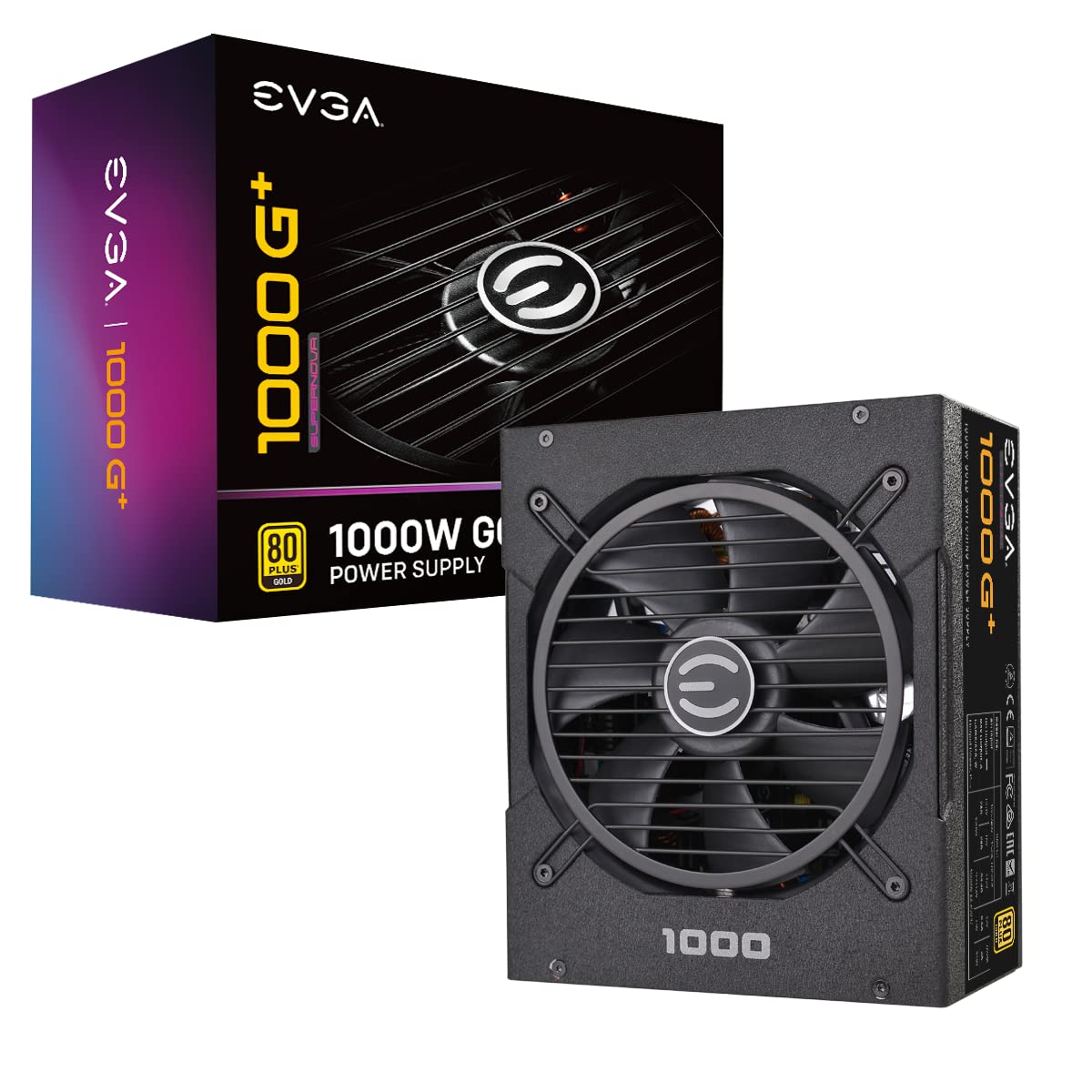 Evga Supernova 1000 G+, 80 Plus Gold 1000W, Fully Modular, Fdb Fan, 10 Year Warranty, Includes Power On Self Tester, Power Suppl