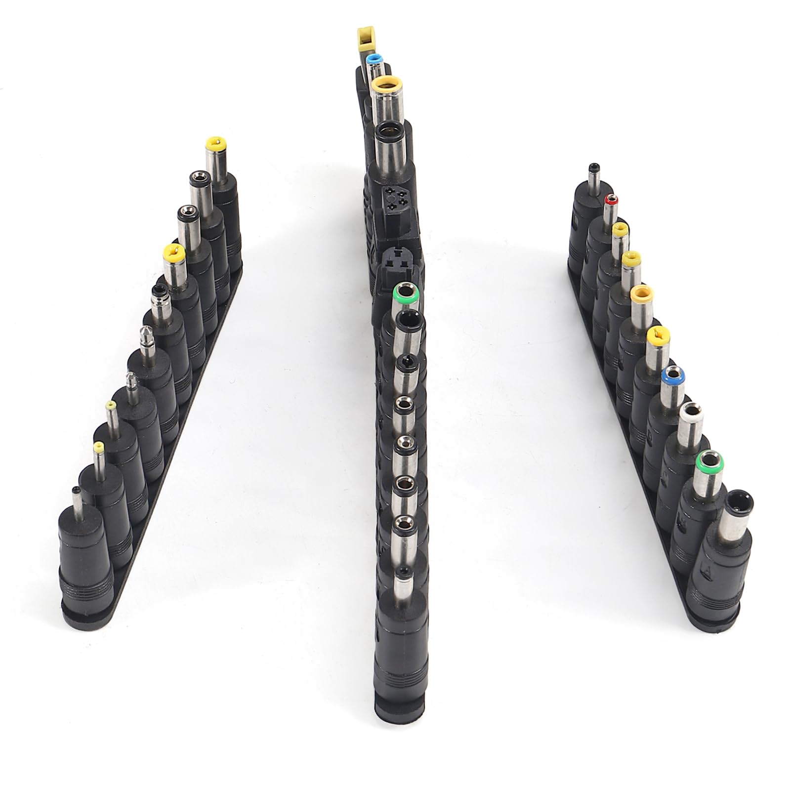 34Pcs Universal 5.5Mm X 2.1Mm Dc Ac Connector Power Adapter Tips Connector Power Socket Kits Compatible With Lenovo Thinkpad Laptop Charger Power Supply Convert Plug Set