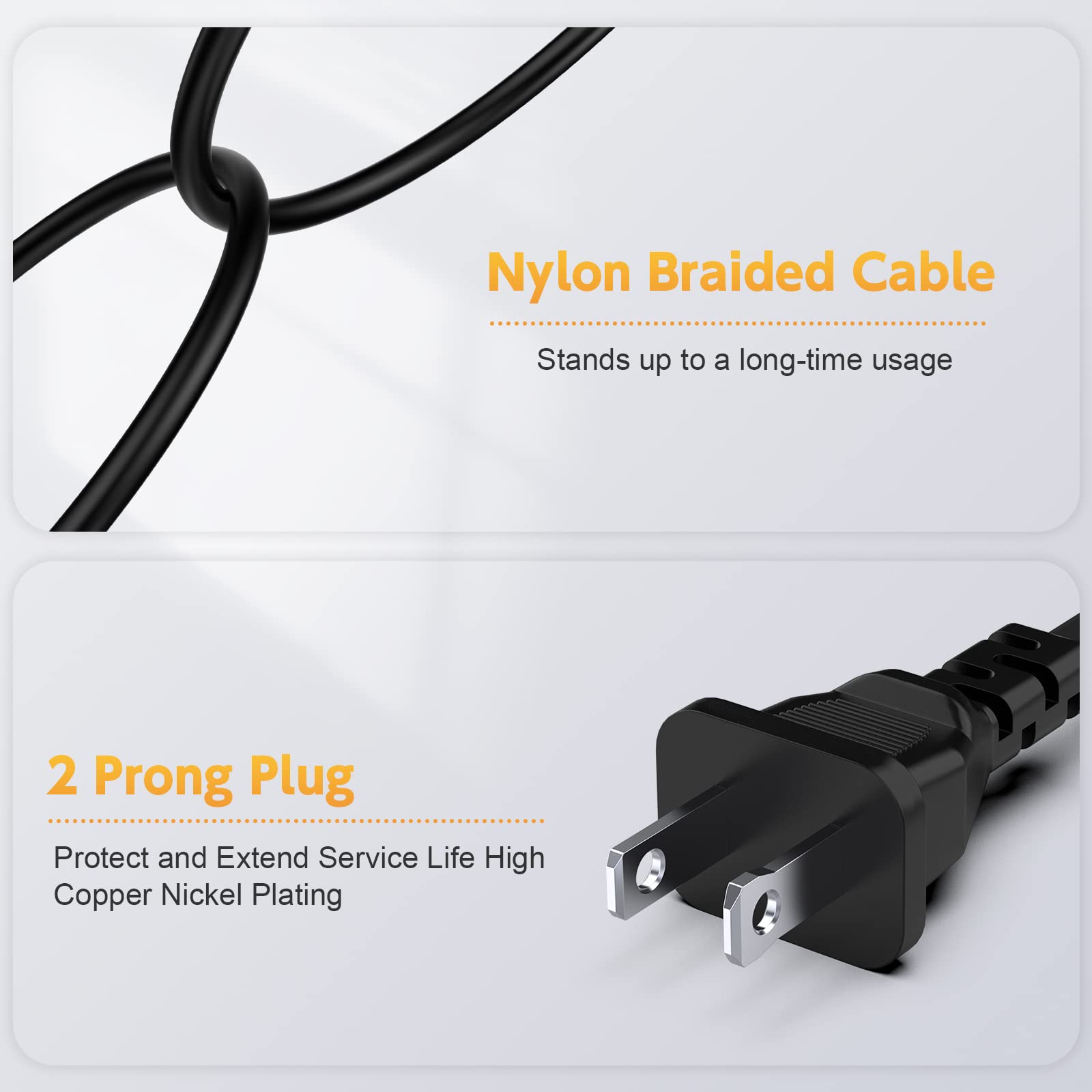 ROLADA 14V 4A Power Cord for Samsung Monitors S22C300H S23C350H S24D590PL 32 27 24 22