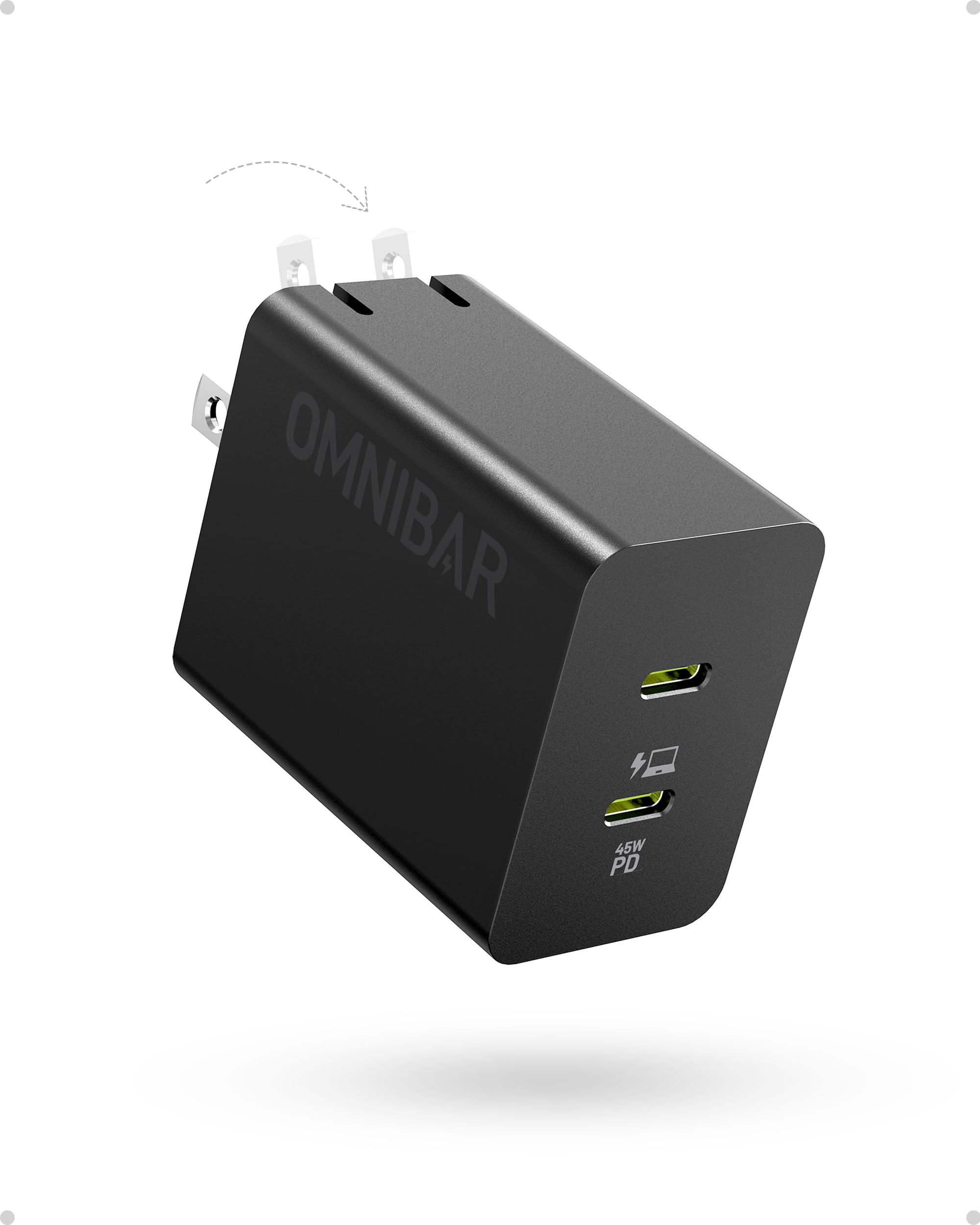 45W Samsung Super Fast Charger Usb C Supports Samsung Super Fast Charging, Foldable Gan Pps Fast Dual Port Wall Charger For S25/