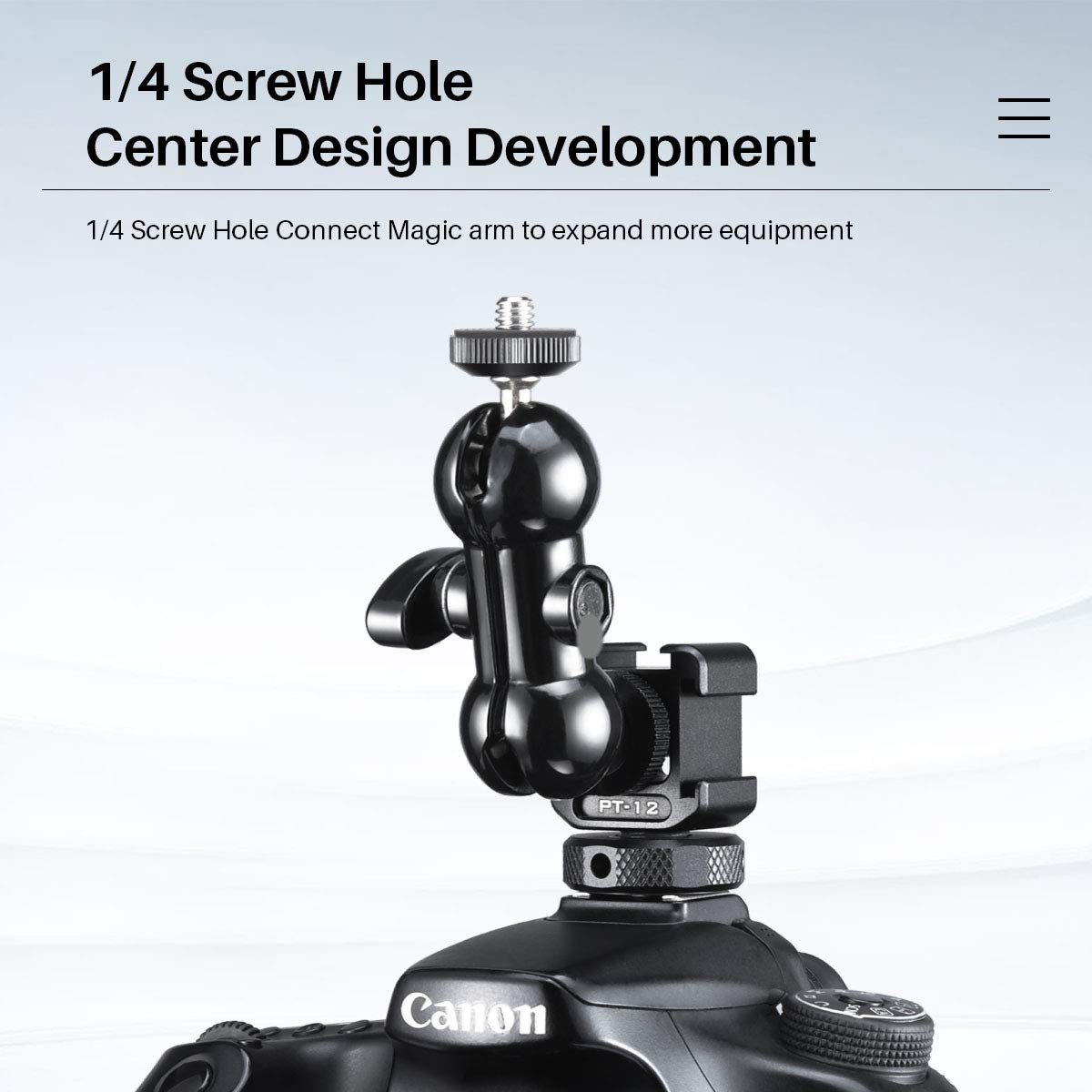 Ulanzi Pt 12 Triple Cold Shoe Mounts Plate Microphone Led Video Light Extension Bracket Microphone Stand Rig Bracket Compatible For Dji Osmo Mobile 3 2 Zhiyun Smooth 4/Feiyu Vimble 2 Gimbal Stabilizer