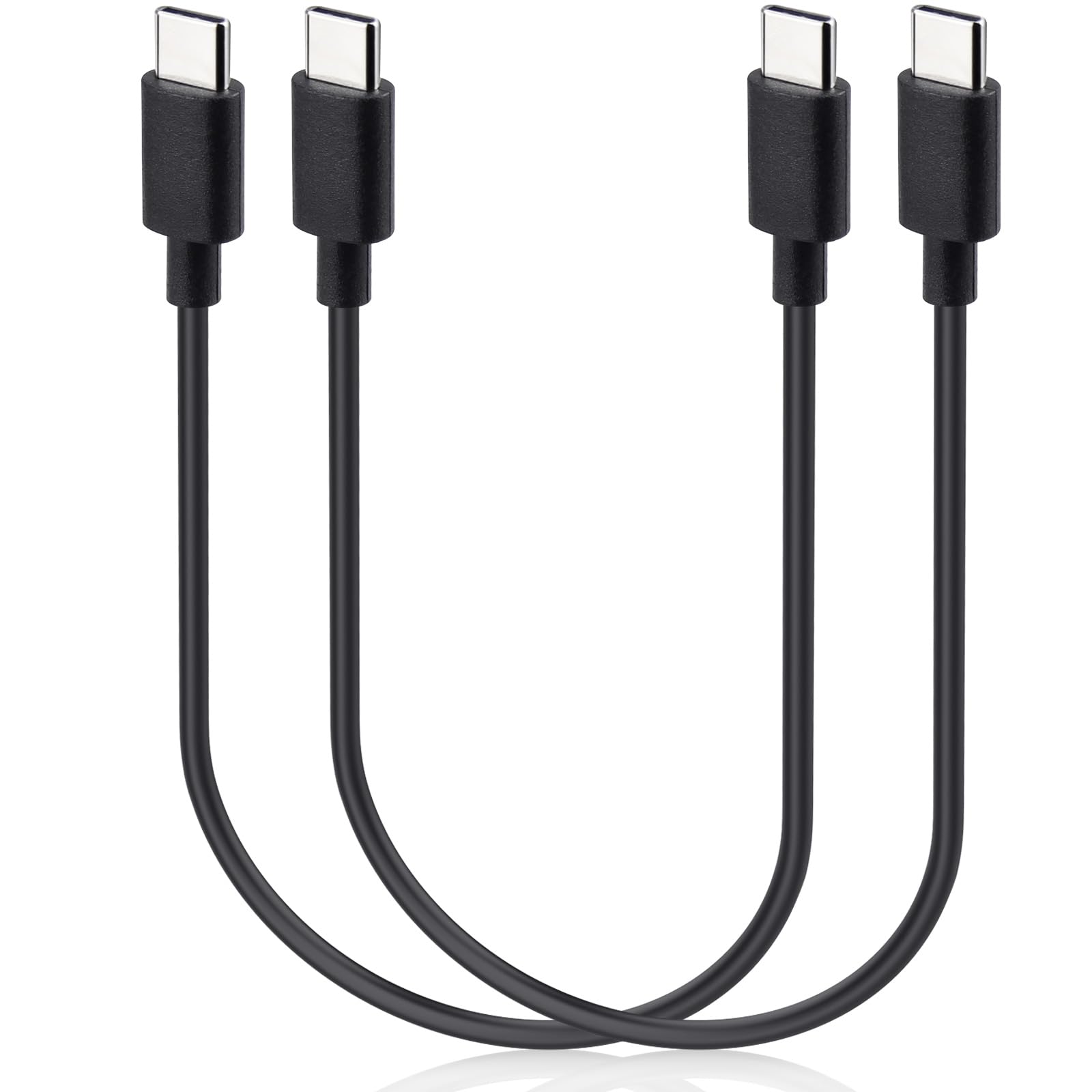 Short Charging Cable For Iphone 15/16, 1 Ft, 2 Pack Usb C To Usb C Cord