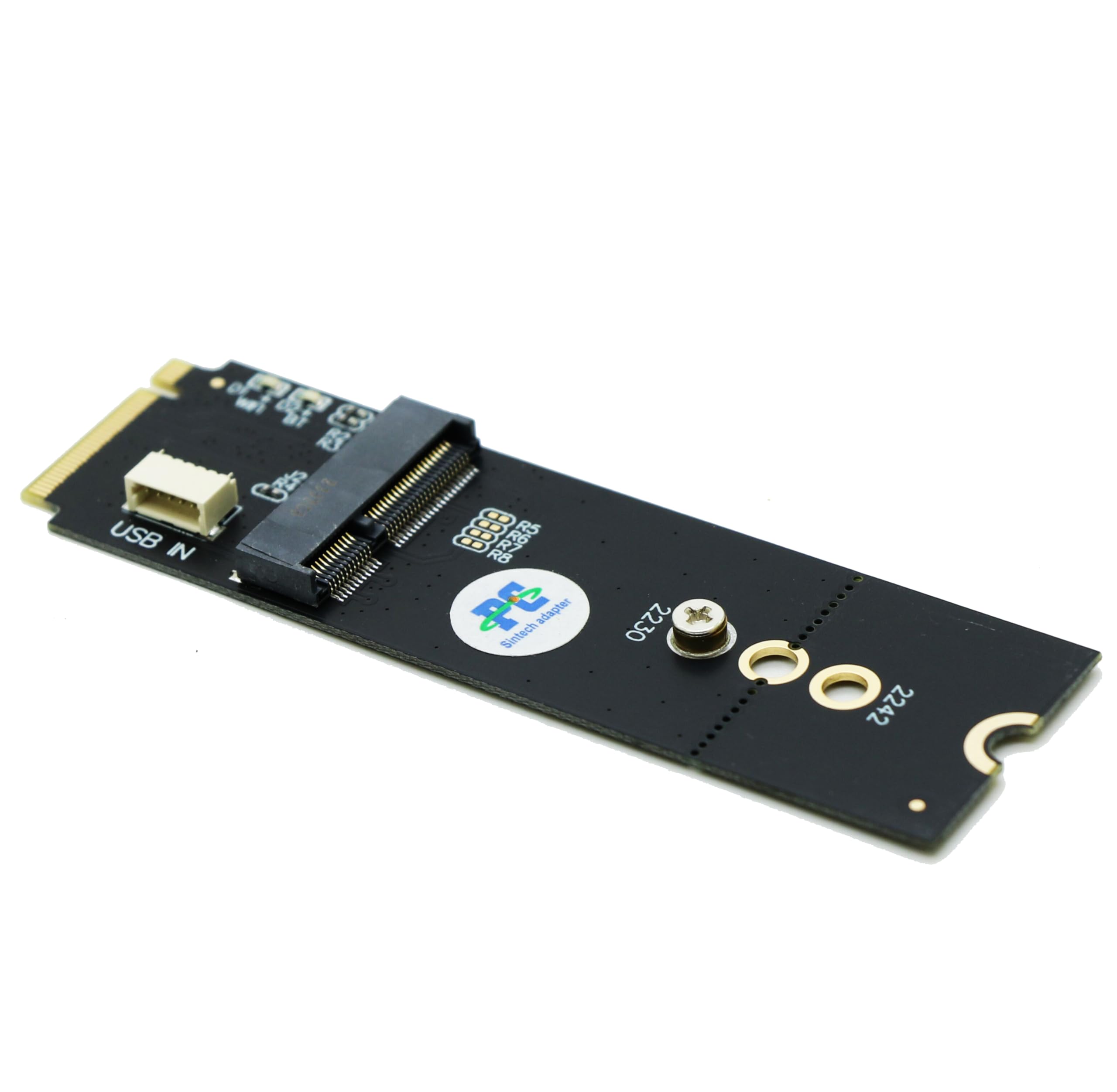 Sintech M.2 M-Key M.2 A/E Key,Ngff Key-E Card To M.2 Key M Adapter Card Compatible With Intel 7260,8260,9260