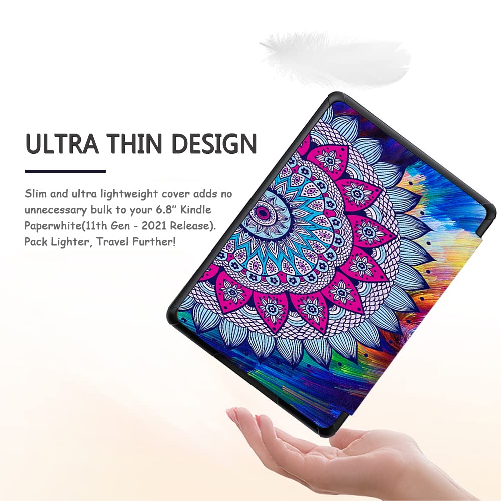 Case For Kindle Paperwhite 11Th Generation & Signature Edition Cover: Scsvpn Thin Lightweight Pu Leather Sleeve For 6.8 Inch Kin
