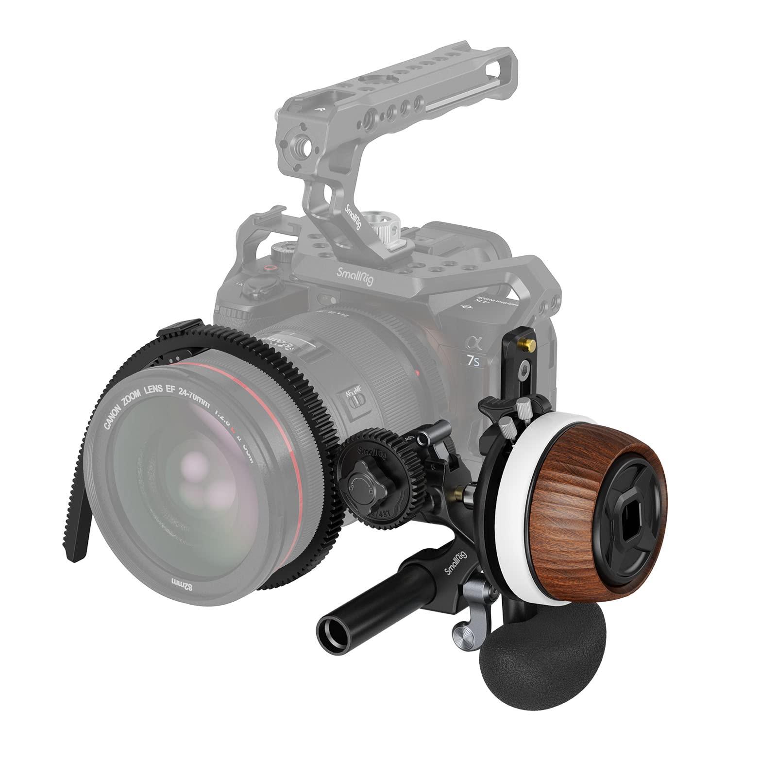 Smallrig F60 Follow Focus For Dslr And Mirrorless Camera Lenses, With Non Damping Design & Forward/Reverse Switch & A/B Stops, I