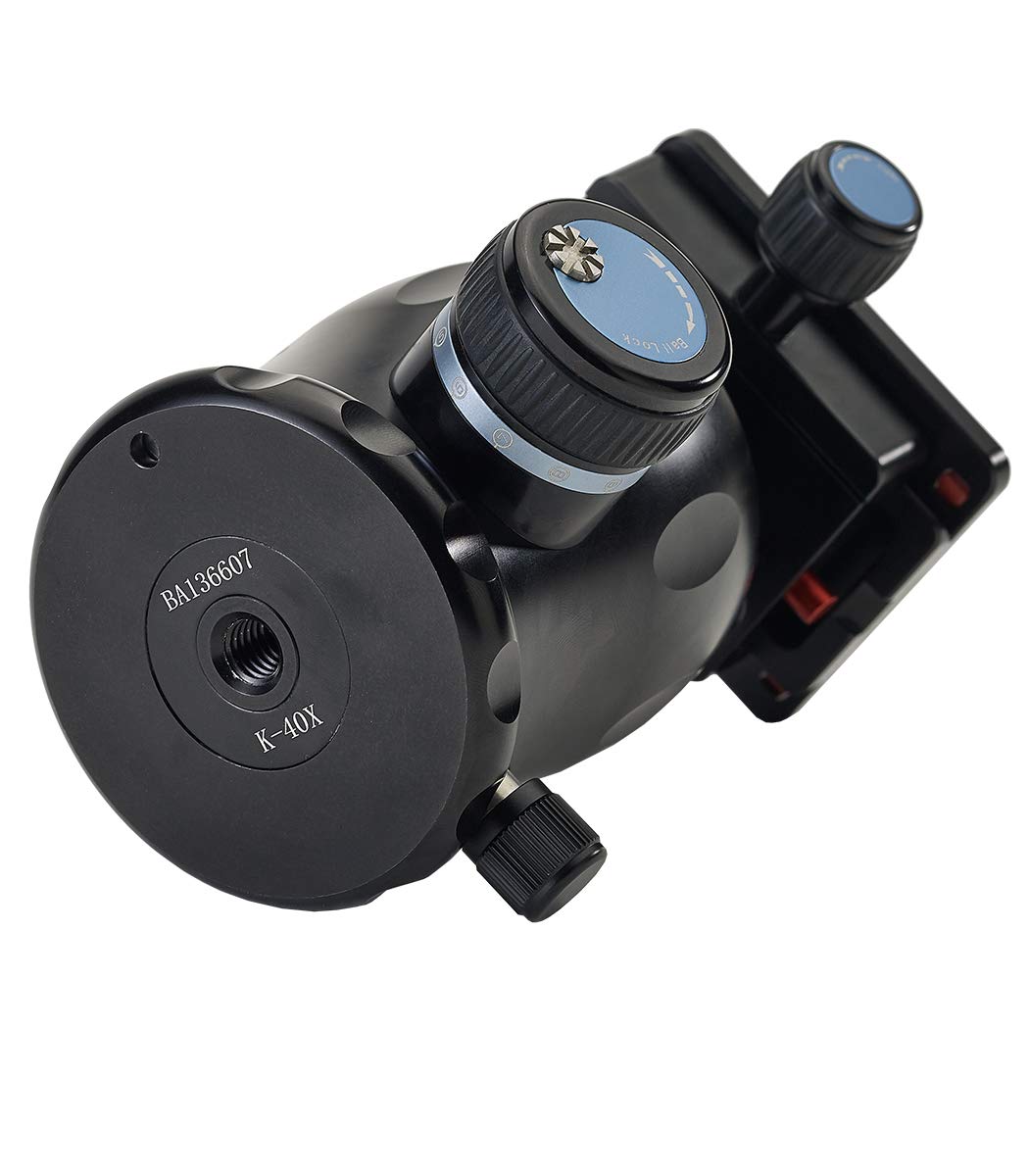 Sirui Kx Series Aluminium Tripod Head Incl. Ty Series Quick Release Plate   Black (K 40X)