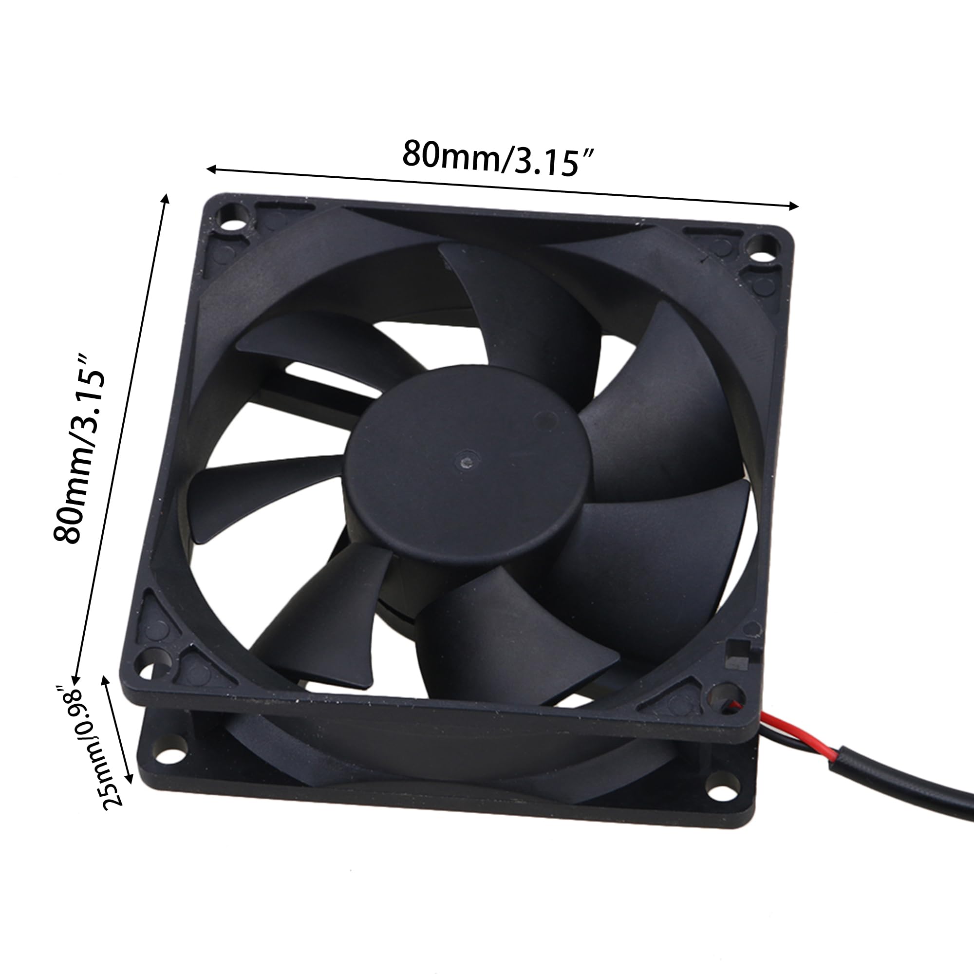 Rdexp Black 5V Usb Power Silent Computer Cooling Fan For Computer Case Cpu Cooler