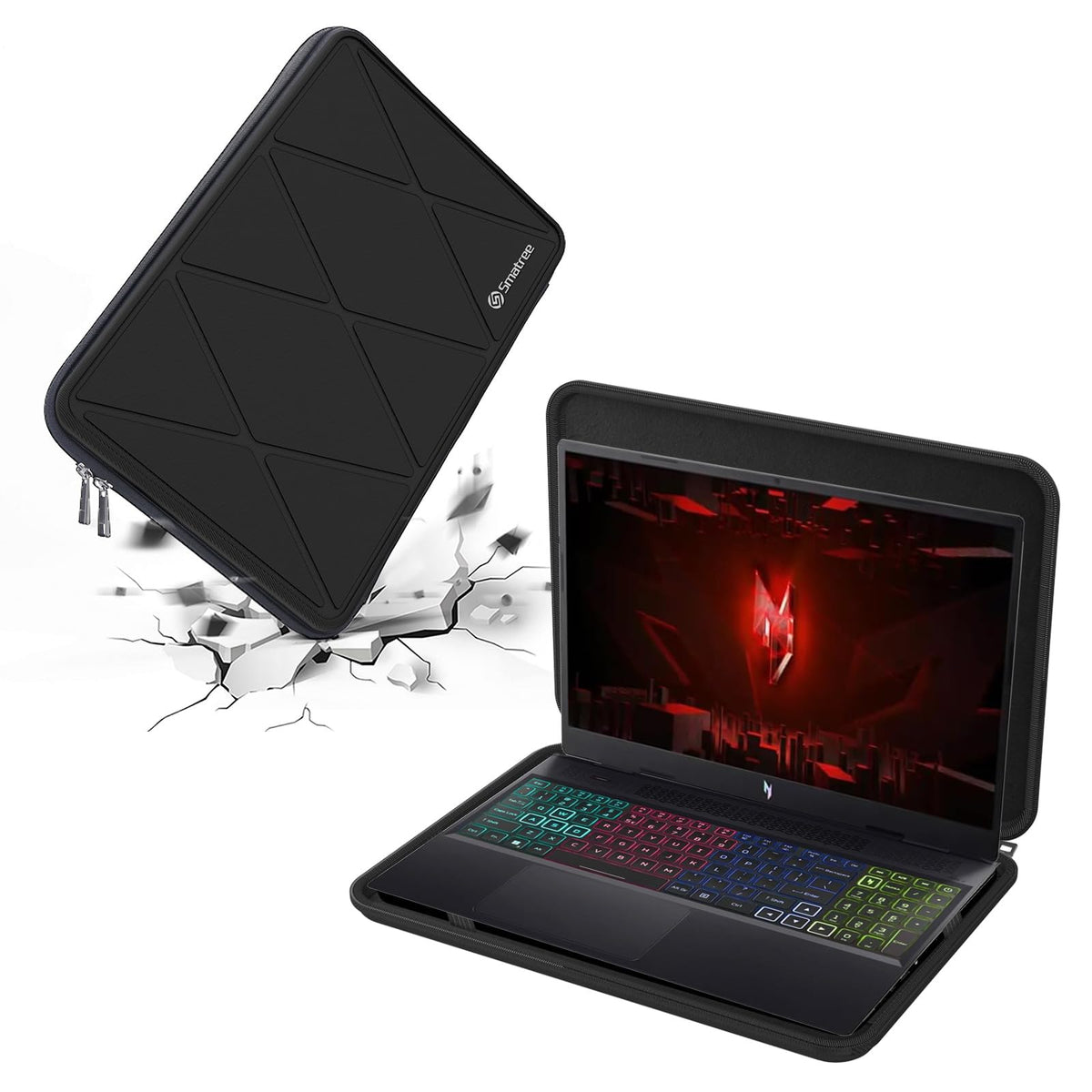 Smatree 17.3inch Hard Laptop Sleeve Case Only for 17.3inch Acer Nitro 17 Laptop, 17.3inch Acer Nitro 17 Protective and water-resistant Bag, Acer Nitro17 Travel Hard Case(NO Fit Other 17.3inch Laptop！)