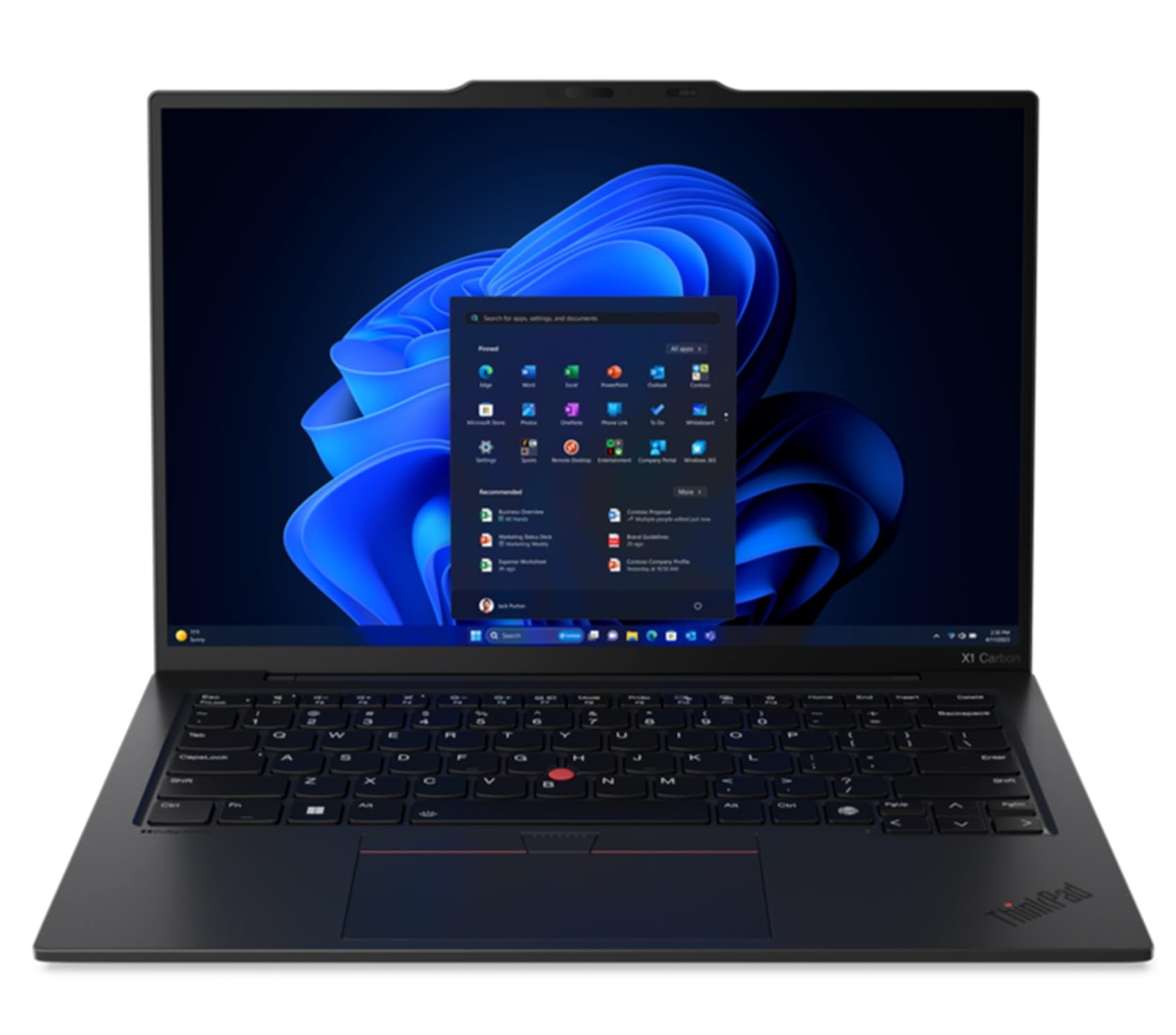 Lenovo Gen 12 ThinkPad X1 Carbon Laptop with Intel Ultra 5 135U vPro Processor, 14 WUXGA 100% sRGB Touchscreen, 16GB 6400MHz RAM