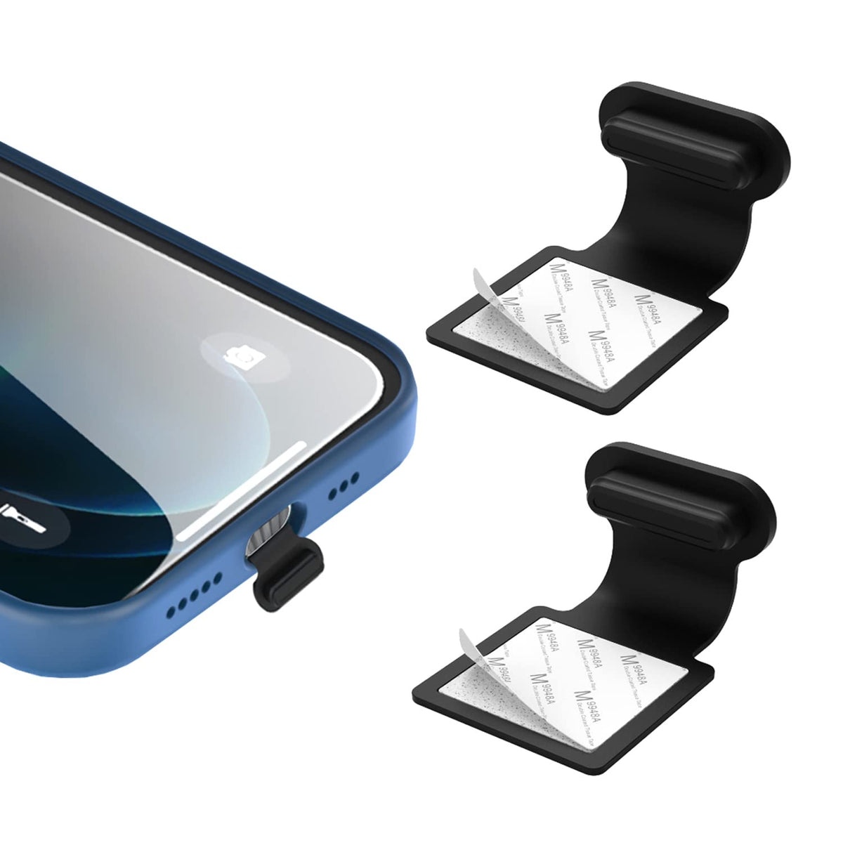 Gavemi Phone Dust Plug, Compatible With Iphone Lightning Port Protects Charging Port Anti Dust Cover (Black)