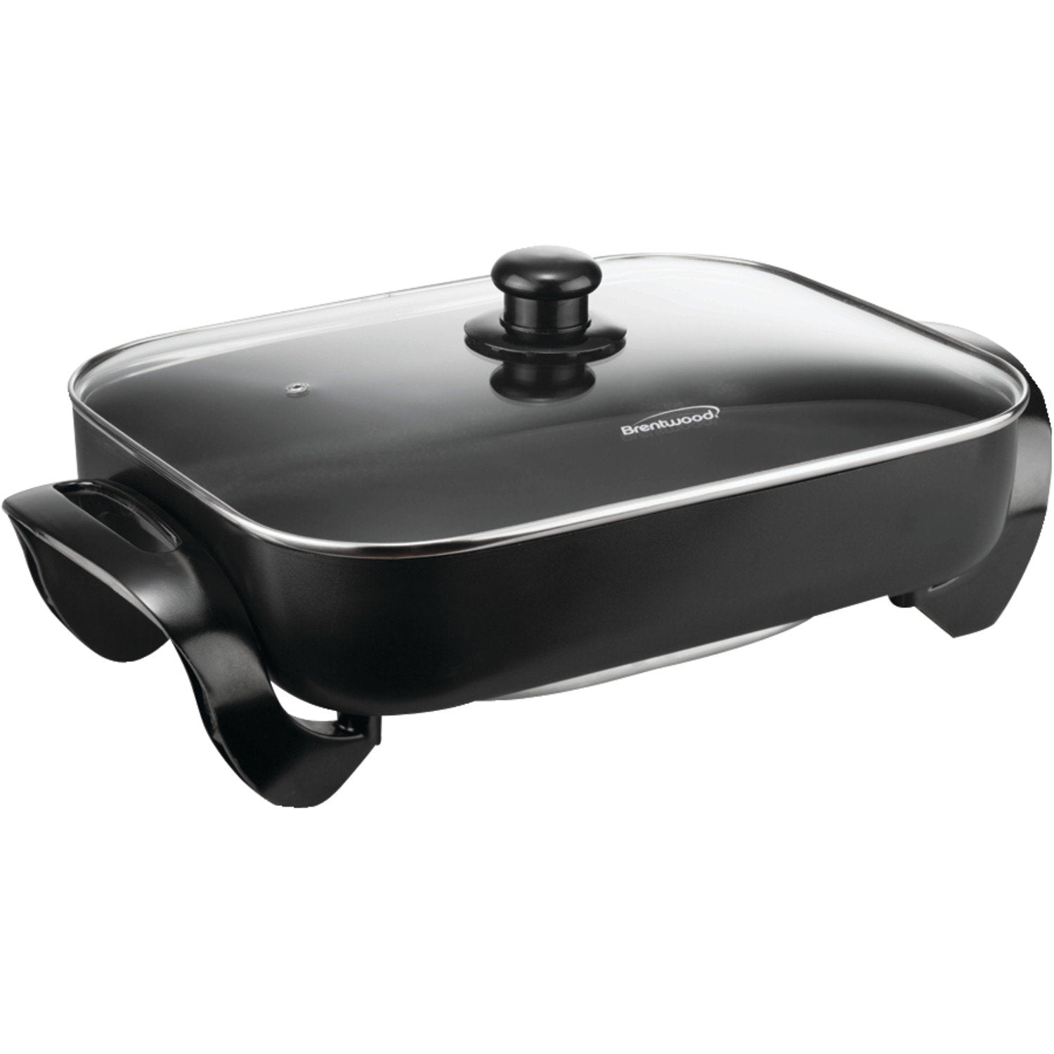 Brentwood Sk75 16Inch Nonstick Electric Skillet With Glass Lid, Black