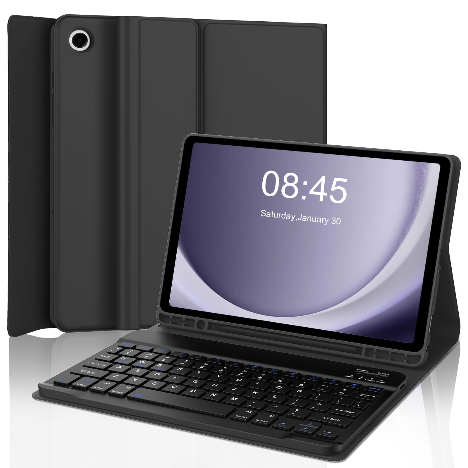 Keyboard Case for Samsung Galaxy Tab A9 Plus 5G 11 Inch 2023 (SM-X210/X216/X218) - Detachable Wireless Bluetooth Keyboard - Foli