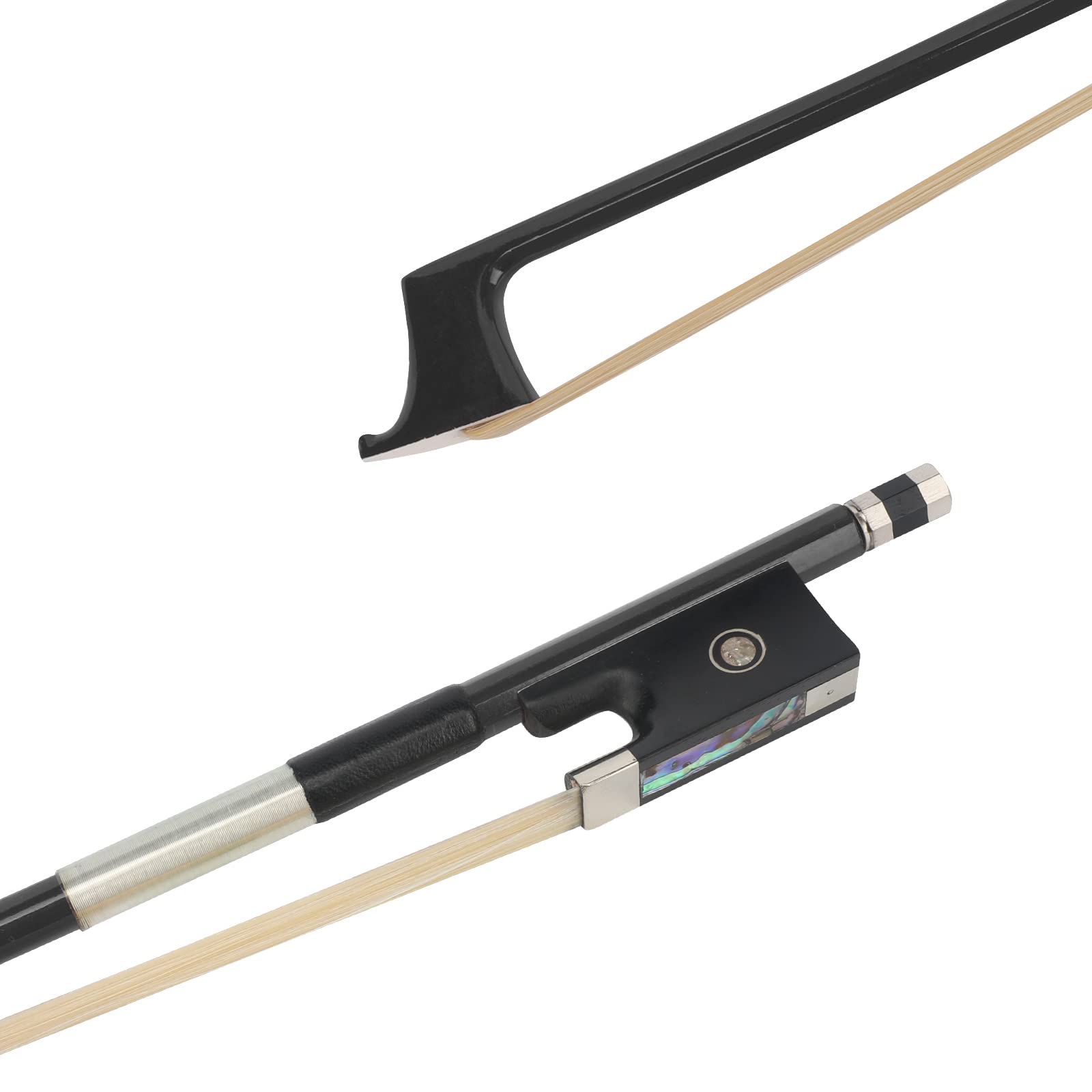 Violin Bow, 4/4 Full Size Fiddle Bows Carbon Fiber For Professional Player Beginner (Coffee)