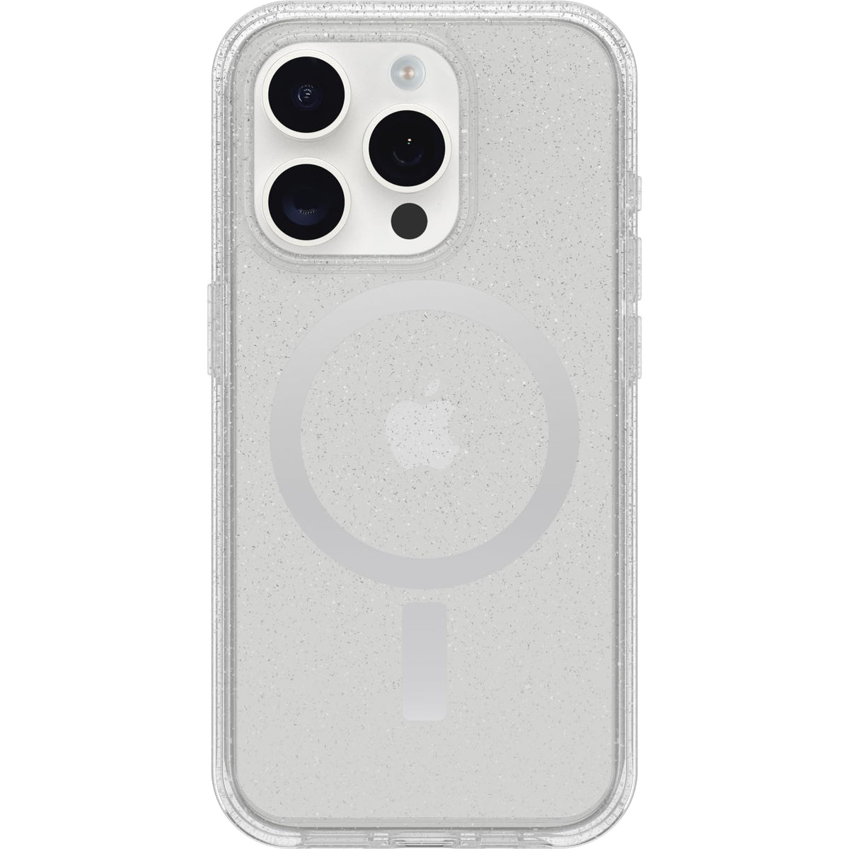 Otterbox Iphone 15 Pro (Only) Symmetry Series Clear Case   Stardust (Clear/Silver), Snaps To Magsafe, Ultra Sleek, Raised Edges