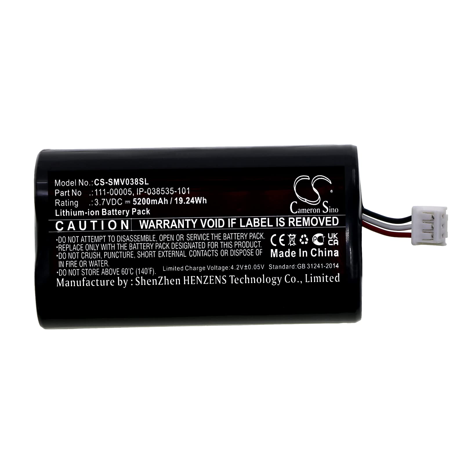 Ejjinenbby (5200Mah/3.7V) Ip 038535 101 Battery Replacement For Roam 111 00005 Battery
