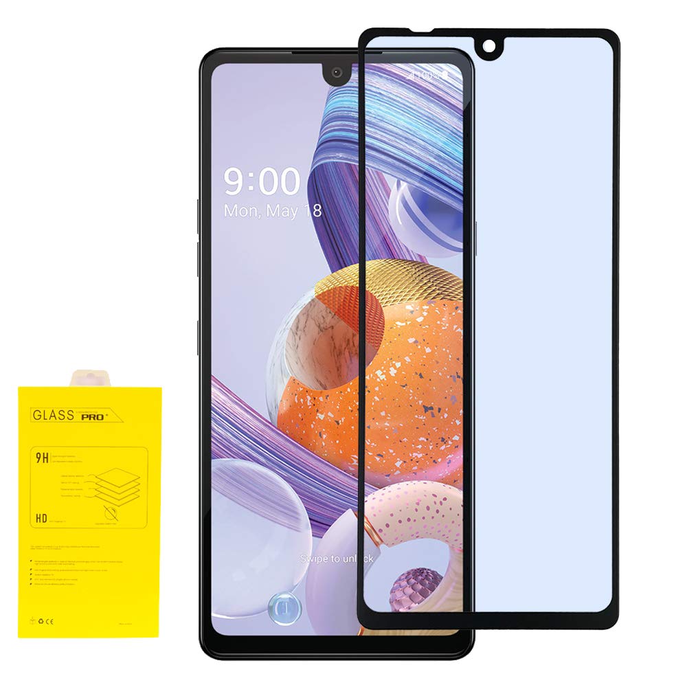 Celzen   For Lg Stylo 6 Lm Q730 (2020)   Full Adhesive Tempered Glass Screen Protector   Black Frame