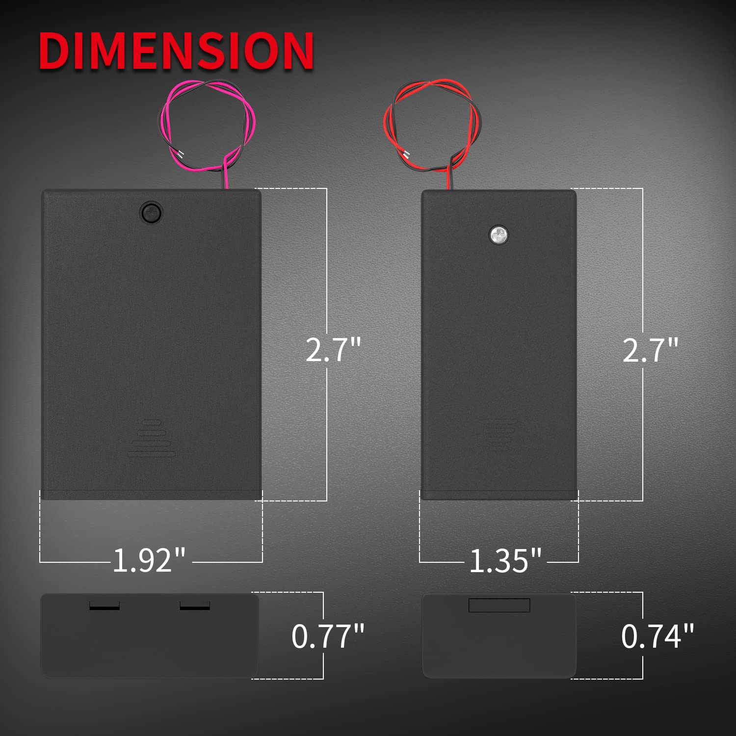 Daiertek Aa Battery Holder Pack Single Aa Battery Holder 2 Aa Battery Holder 3 Aa Battery Holder 4 Aa Battery Holder With Switch