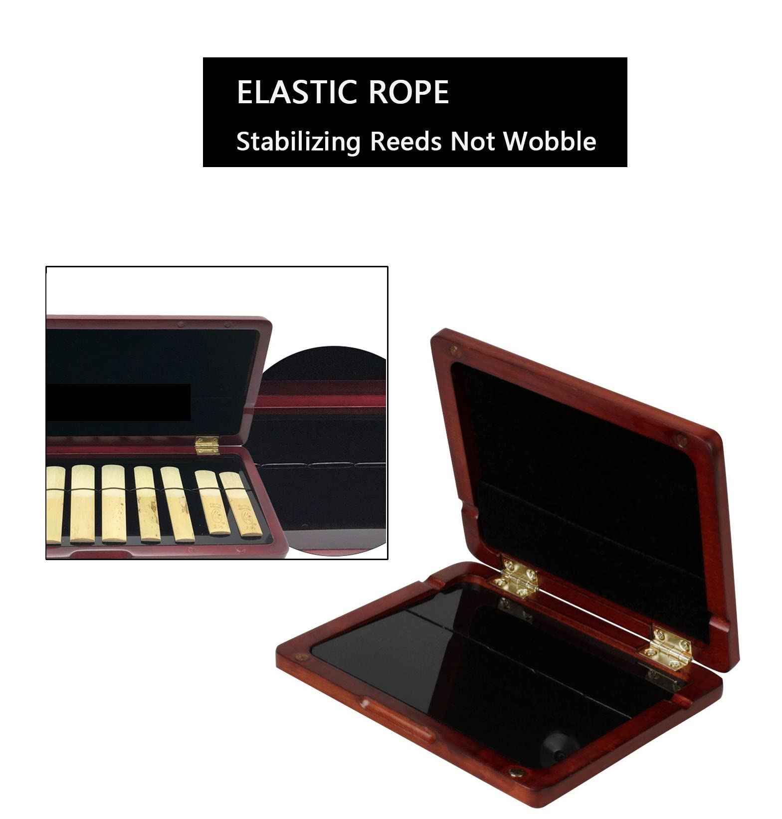 Jiayouy Maroon Color Reed Box Clarinet Reed Storage Case Reeds Holder For 6Pcs Clarinet Reeds Woodwind Accessories
