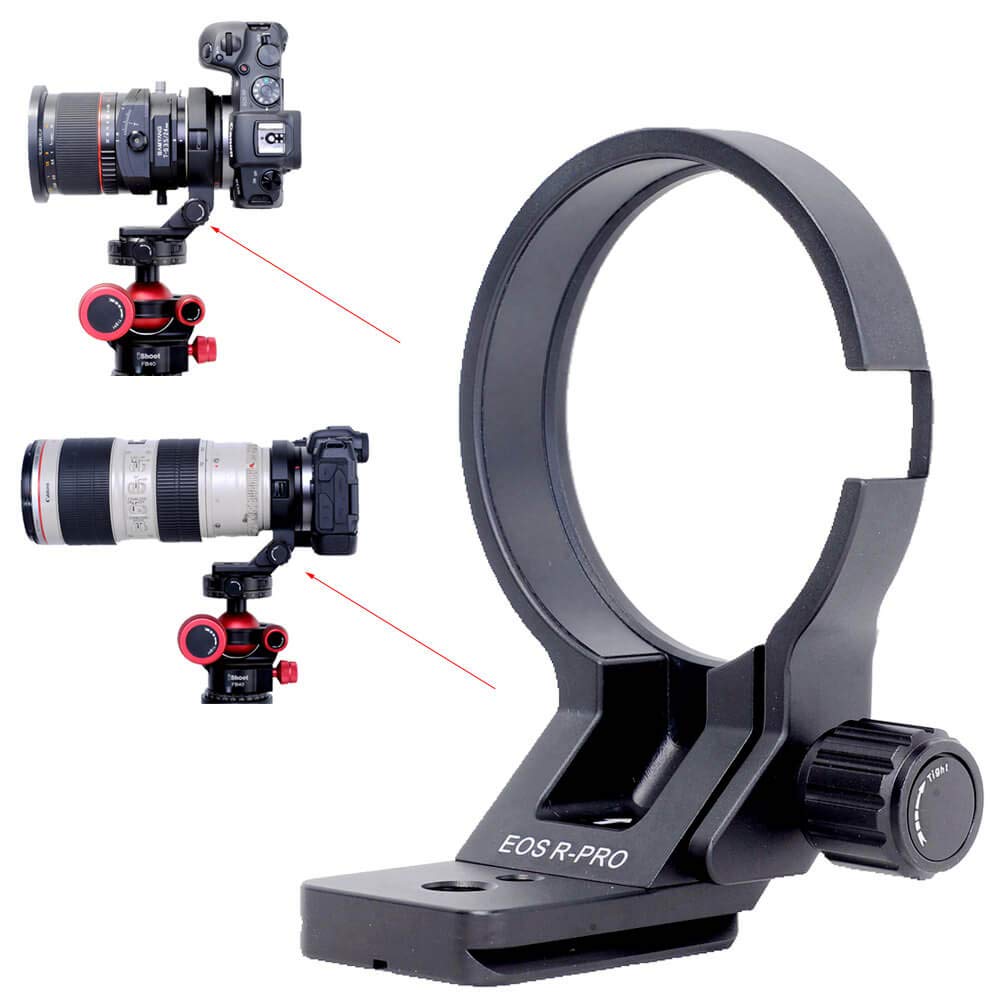 Ishoot Lens Collar Tripod Mount Ring Compatible With Canon Ef Eos R Mount Converter Adapter Ring Basic Model, Lens Support Holde