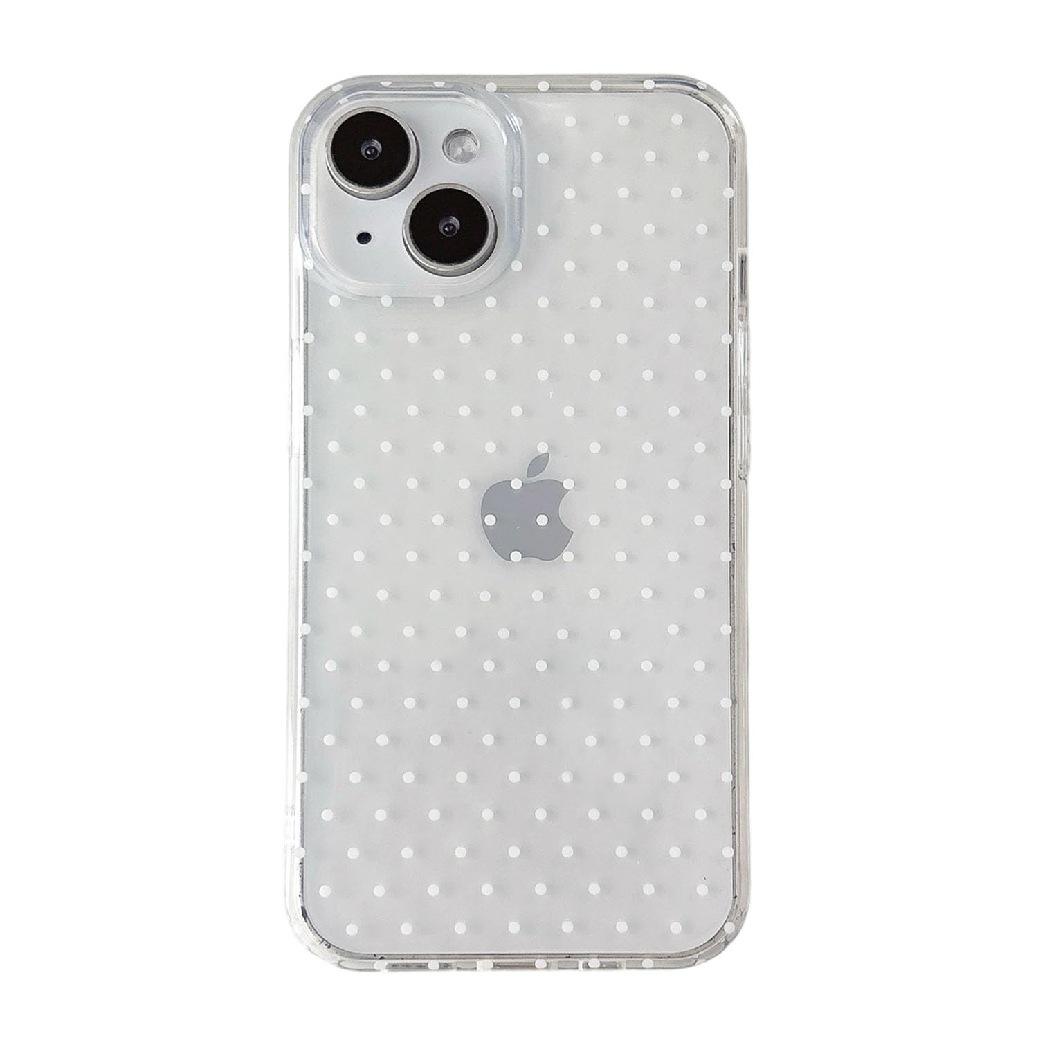 QLTYPRI Cute Phone Case for iPhone 15 Case Polka Dot Fashion Aesthetic Design for Women Girls, Slim TPU Shockproof Protective Ph