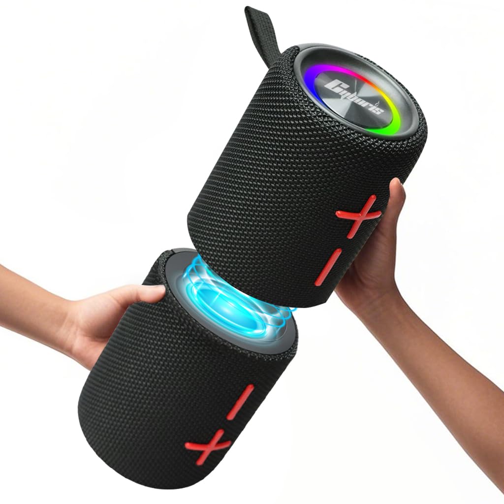 2 in 1 Magnetic Dual Splittable Bluetooth Speaker, 40W Portable Wireless Speakers with Deep Bass, IPX6 Waterproof, Bluetooth 5.3