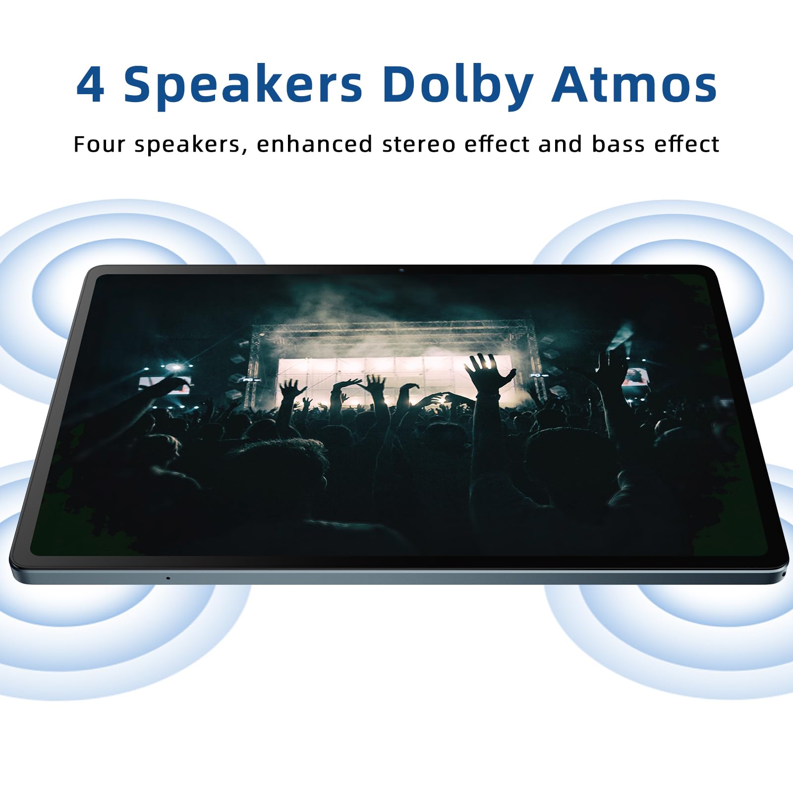 Semeakoko 2024 Android Tablet 10.4 Inch Android 13 Tablets With 12Gb+128Gb,Tf 1Tb,Octa Core,10000Mah+18W Pd Fast Charger,Quad Sp