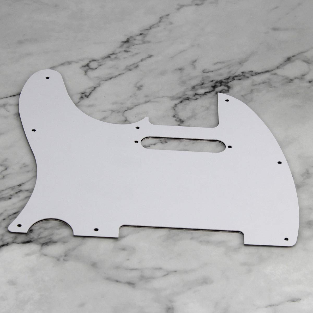 Fleor 8 Hole Tl Pickguard Scratch Plate With Pickguard Screws Set Fit Usa/Mx Standard Tl Style Pickguard Replacement, 3Ply Wood