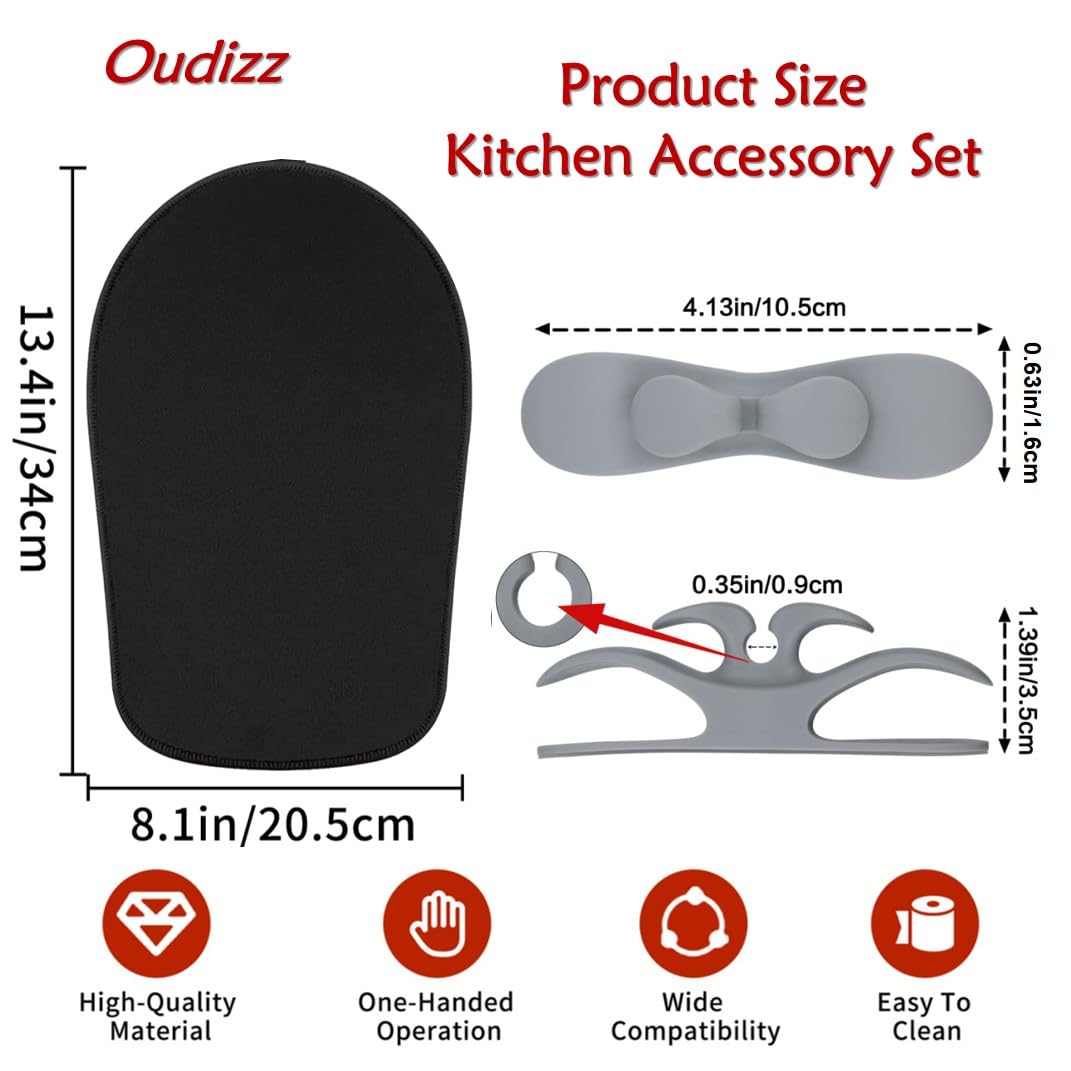 Mixer Slider Mat For Kitchen Aid Stand Mixer With 2 Grey Mixer Accessories,Kitchen Aid Mixer Slider Mat Compatible With Kitchen