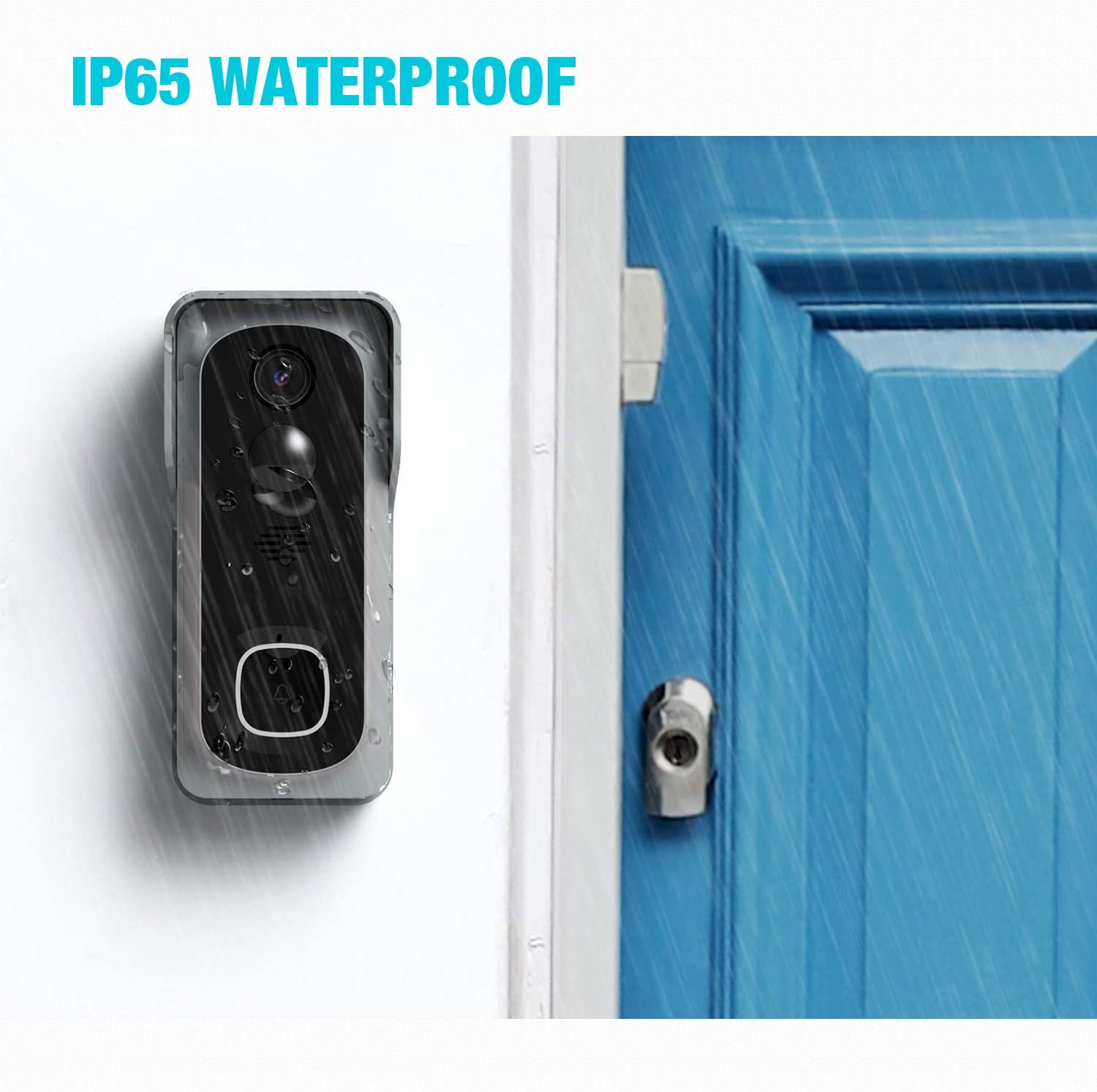 ***DISCONTINUED*** Silarius SIL-DOORBELL2MPBSDB 2MP, WiFi Battery Powered Smart Doorbell Camera + Chime (Outdoor IP65), Cloudedge app , includes 32GB MicroSD card