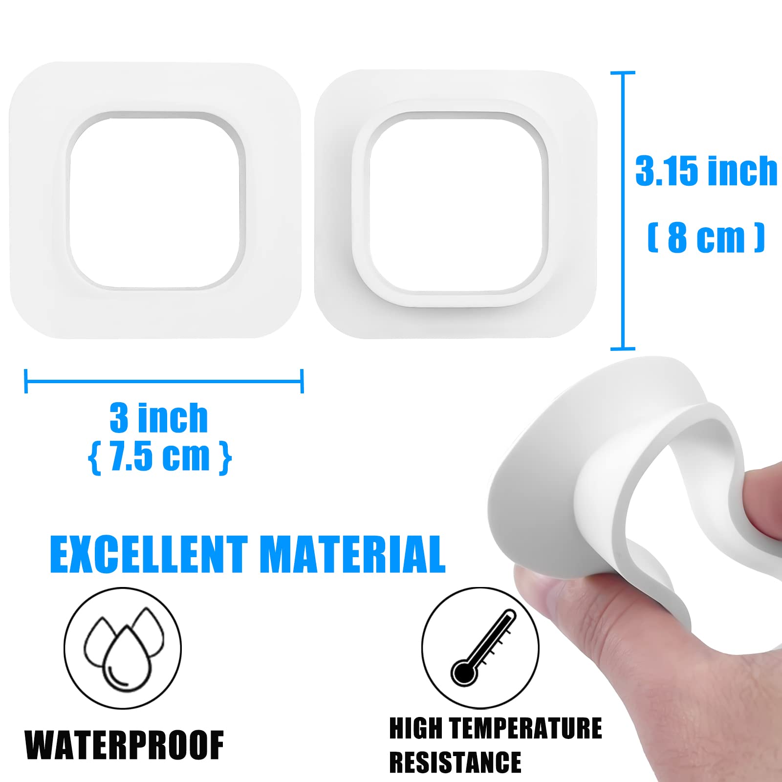 2 Pack Window Mount Compatible With Blink Mini Indoor,Adhesive Camera Wall Holder From Inside Single Pane Glass Windows/Doors For Outside Security Monitoring,White