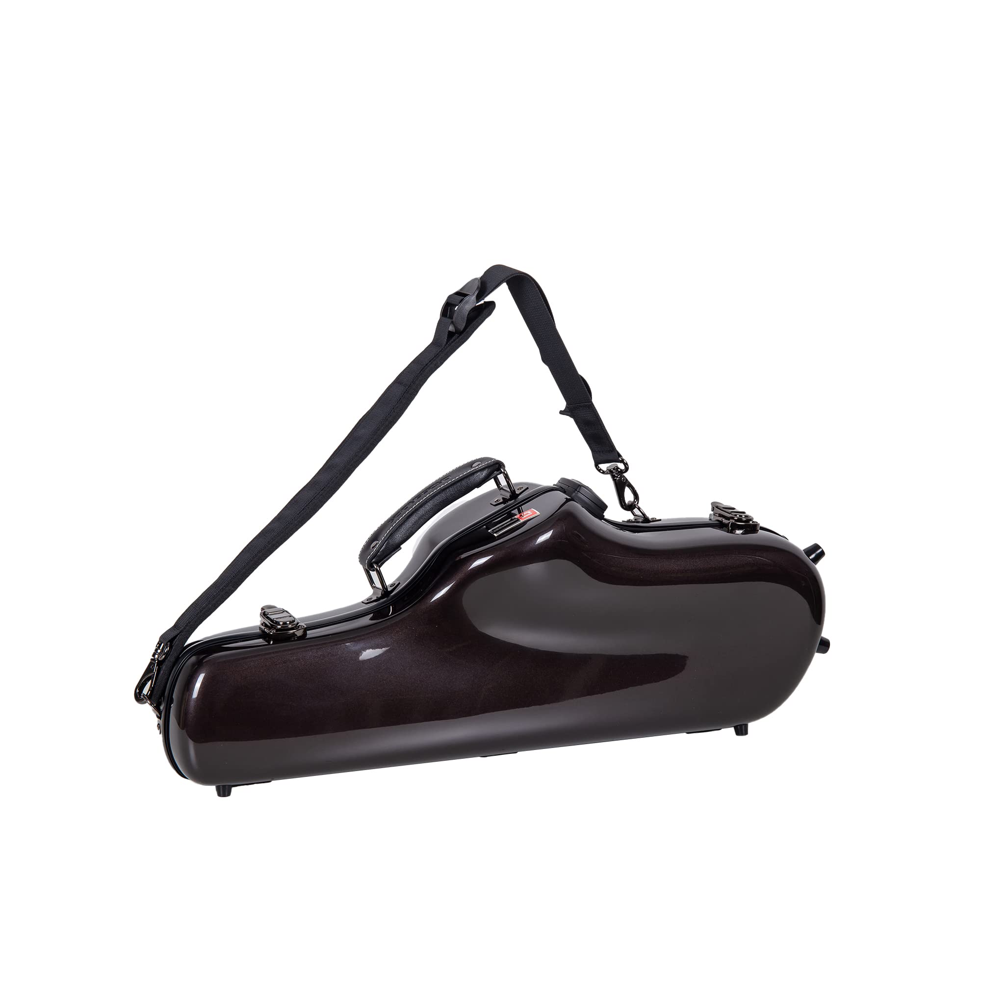 Crossrock Pro Grade Alto Saxophone Case | Space Gray, Tsa Lock, Stylish & Elite Protection, Detachable Straps, Accessory Pocket