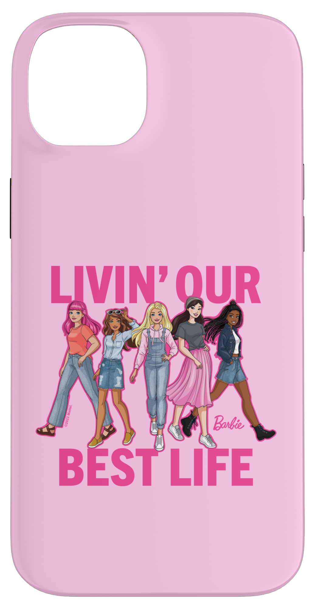 Iphone 14 Plus Barbie Livin ' Our Best Life Case