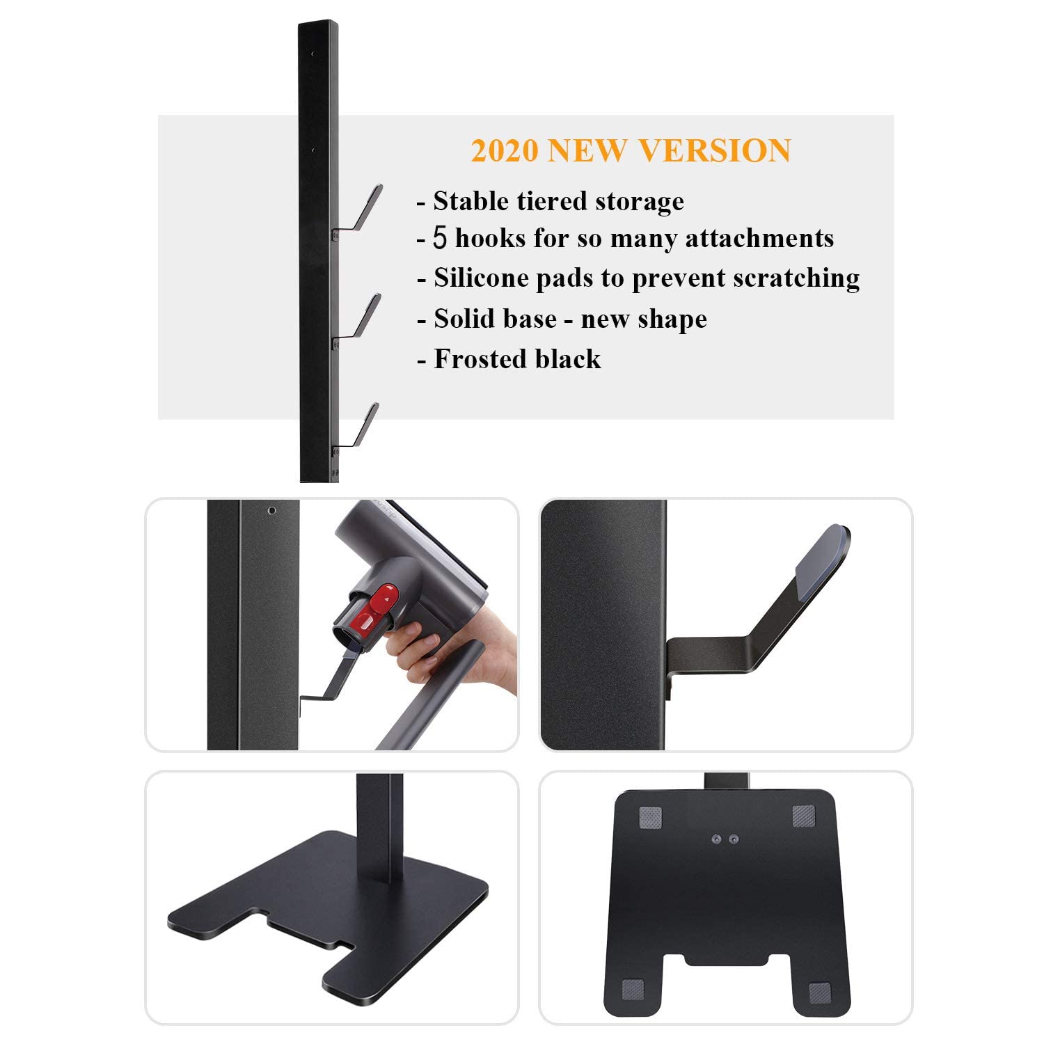 Xigoo Storage Stand Docking Station Holder Compatible With V15 Detect V11 V10 V8 V7 V6 Cordless Vacuum Cleaners & Accessories, S