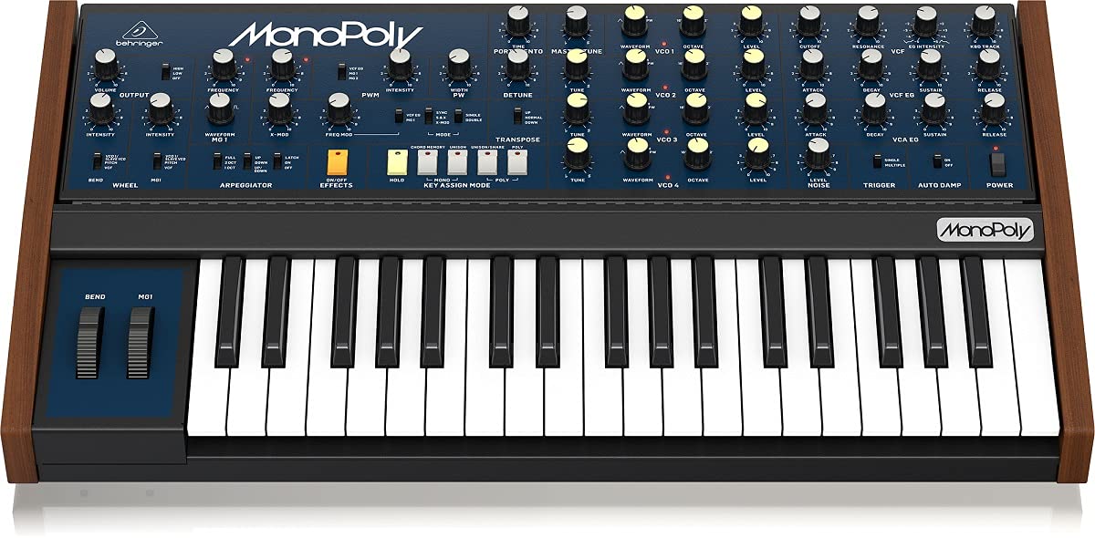 Behringer Monopoly 37-Key Analog 4-Voice Polyphonic Synthesizer